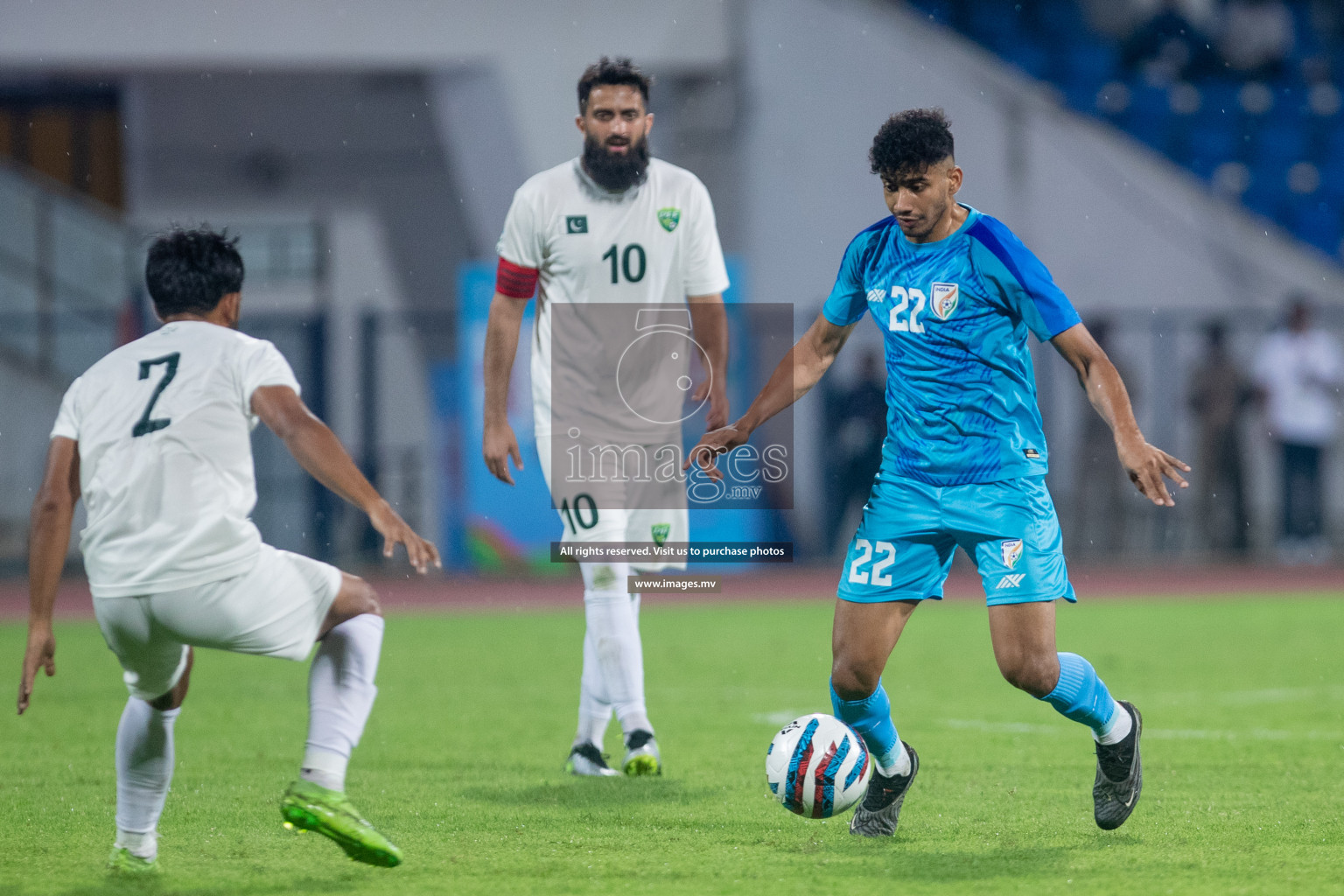 India vs Pakistan in the opening match of SAFF Championship 2023 held in Sree Kanteerava Stadium, Bengaluru, India, on Wednesday, 21st June 2023. Photos: Nausham Waheed / images.mv