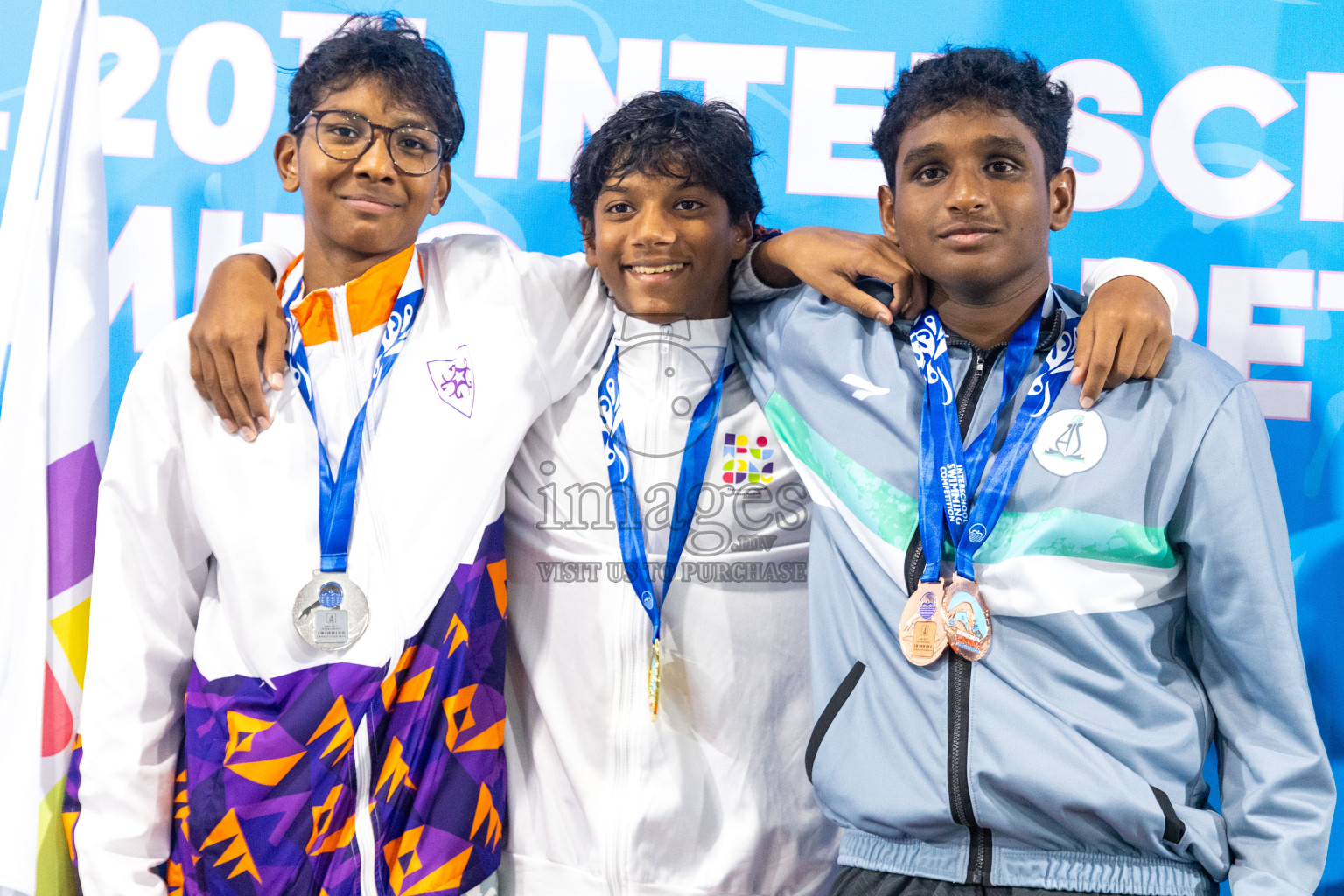 Day 4 of 20th Inter-school Swimming Competition 2024 held in Hulhumale', Maldives on Tuesday, 15th October 2024. Photos: Ismail Thoriq / images.mv