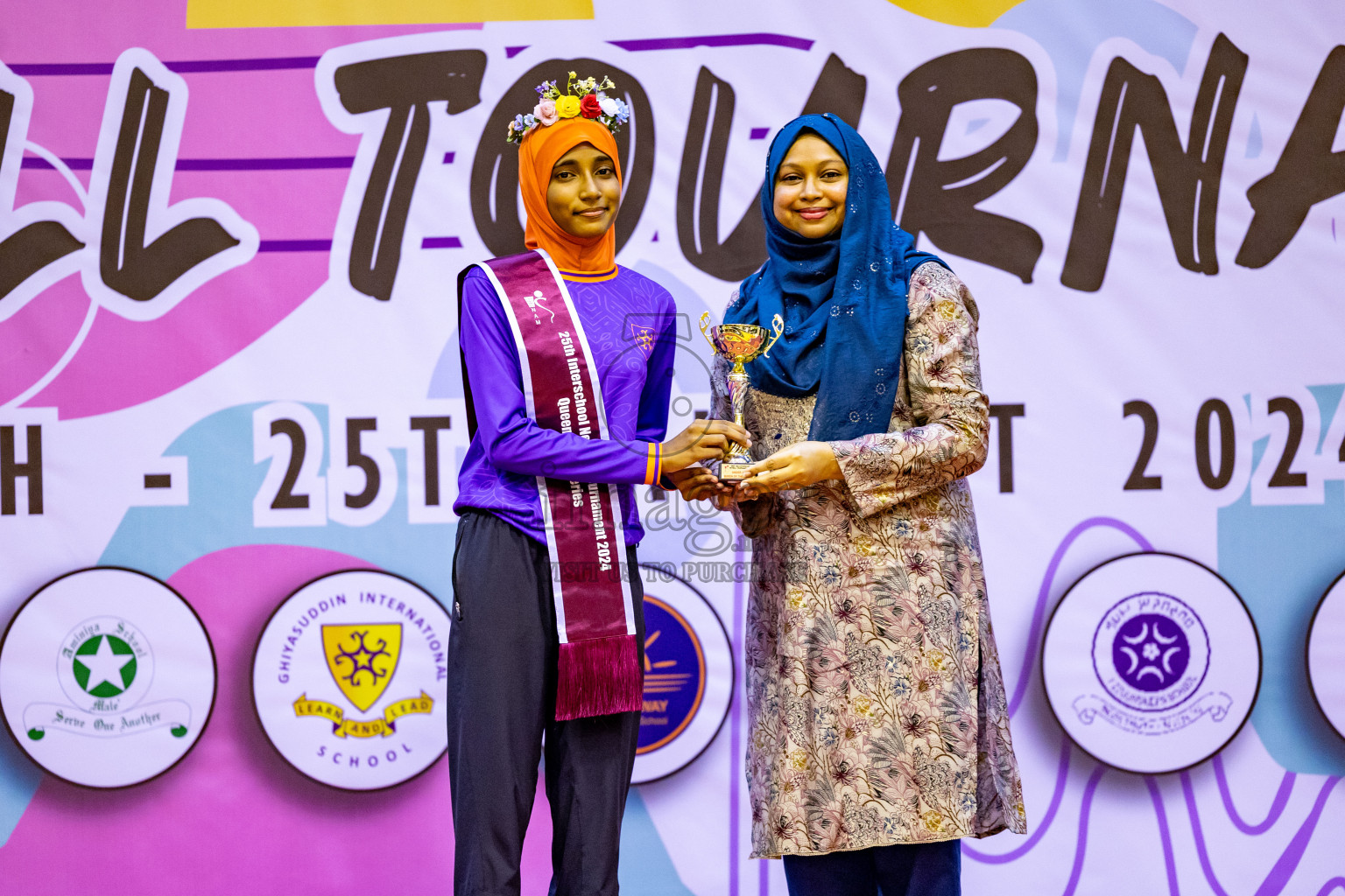 Closing Ceremony of Inter-school Netball Tournament held in Social Center at Male', Maldives on Monday, 26th August 2024. Photos: Hassan Simah / images.mv