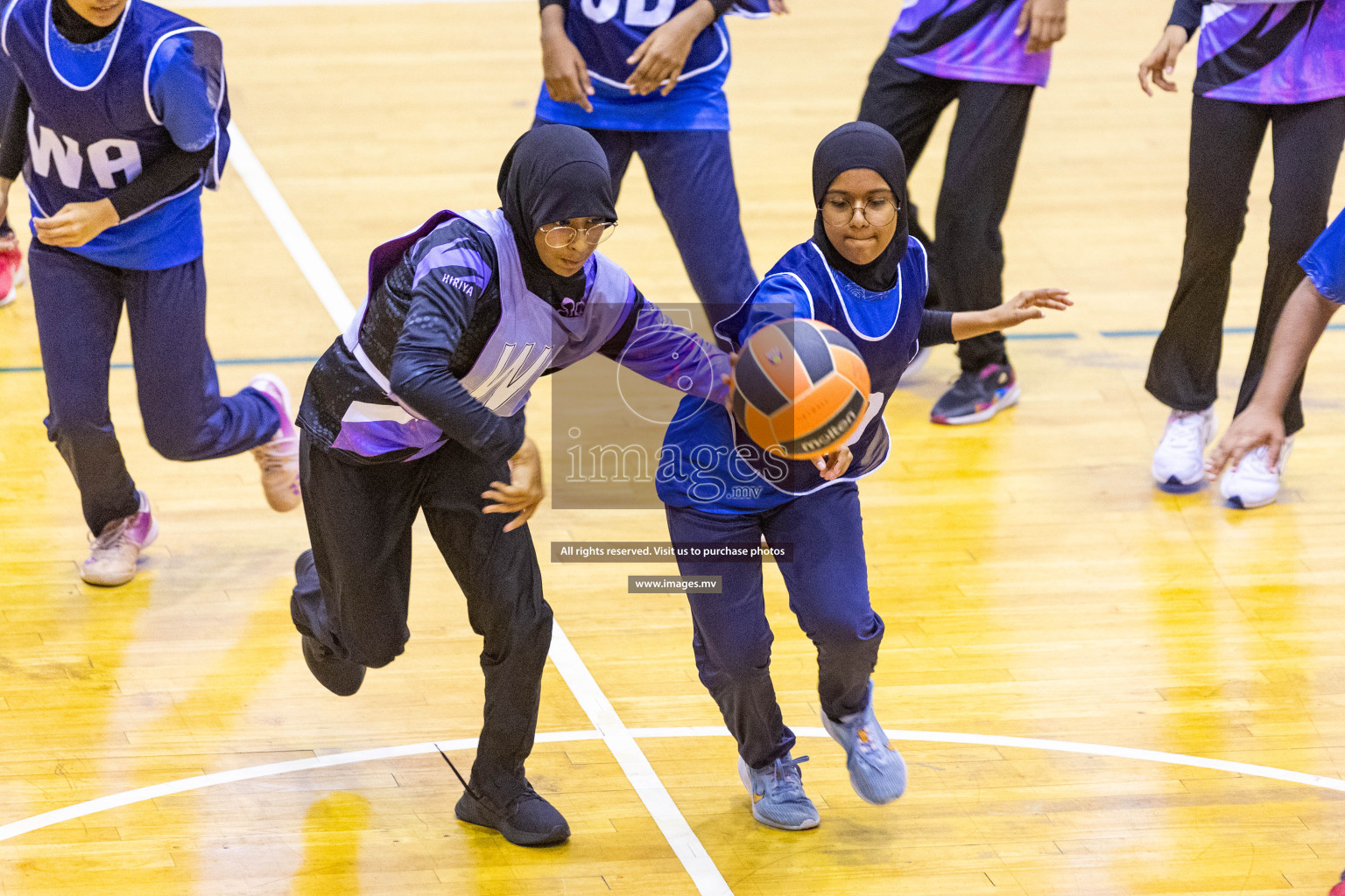 Day5 of 24th Interschool Netball Tournament 2023 was held in Social Center, Male', Maldives on 31st October 2023. Photos: Nausham Waheed / images.mv