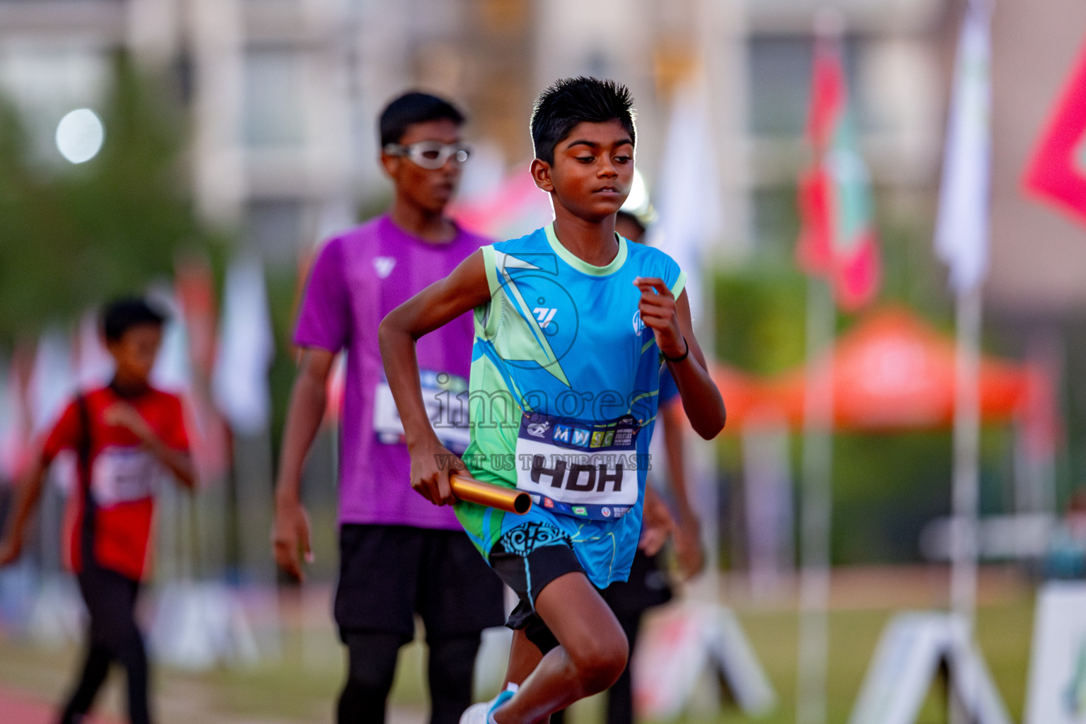 Day 4 of MWSC Interschool Athletics Championships 2024 held in Hulhumale Running Track, Hulhumale, Maldives on Tuesday, 12th November 2024. Photos by: Nausham Waheed / Images.mv