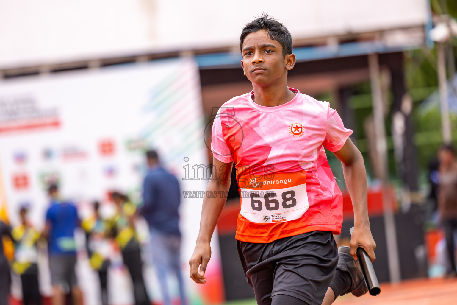 Day 6 of Inter-school Athletics Championship 2025 held in Ekuveni Synthetic Track, Male', Maldives on Sunday, 12th October 2025. Photos by: Ismail Thoriq / Images.mv