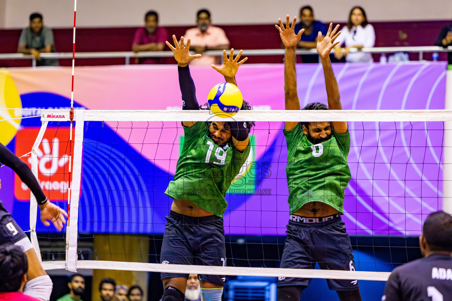 Day 2 of MILO VAM Cup 2024 Men's Division was held in Social Center Indoor Hall on Tuesday, 29th October 2024. Photos: Nausham Waheed / images.mv