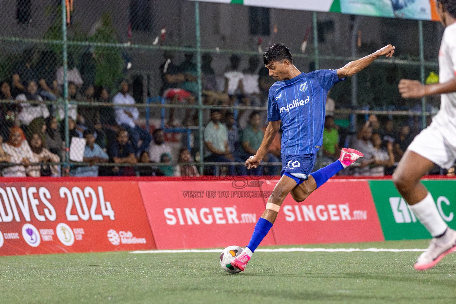 Team Allied vs Club Aasandha in Club Maldives Cup 2024 held in Rehendi Futsal Ground, Hulhumale', Maldives on Monday, 23rd September 2024. 
Photos: Mohamed Mahfooz Moosa / images.mv