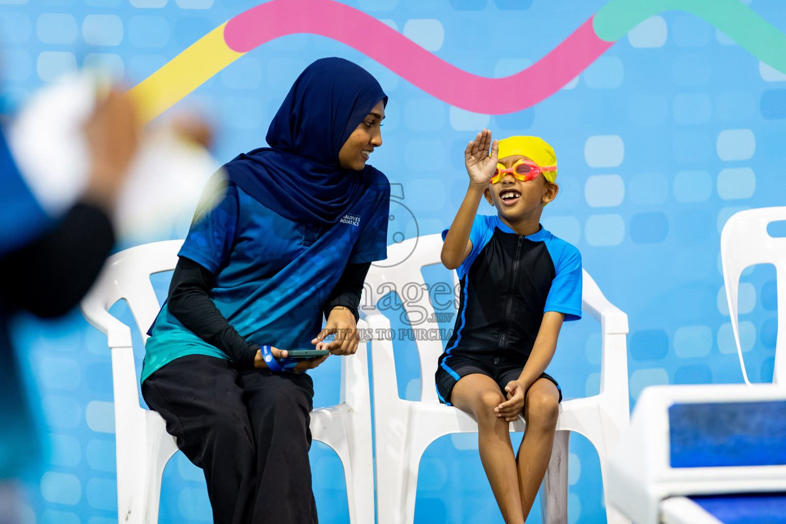Day 2 of BML 6th National Kids Swimming Kids Festival 2025 held in Hulhumale', Maldives on Tuesday, 4th November 2024. Photos: Hassan Simah / images.mv