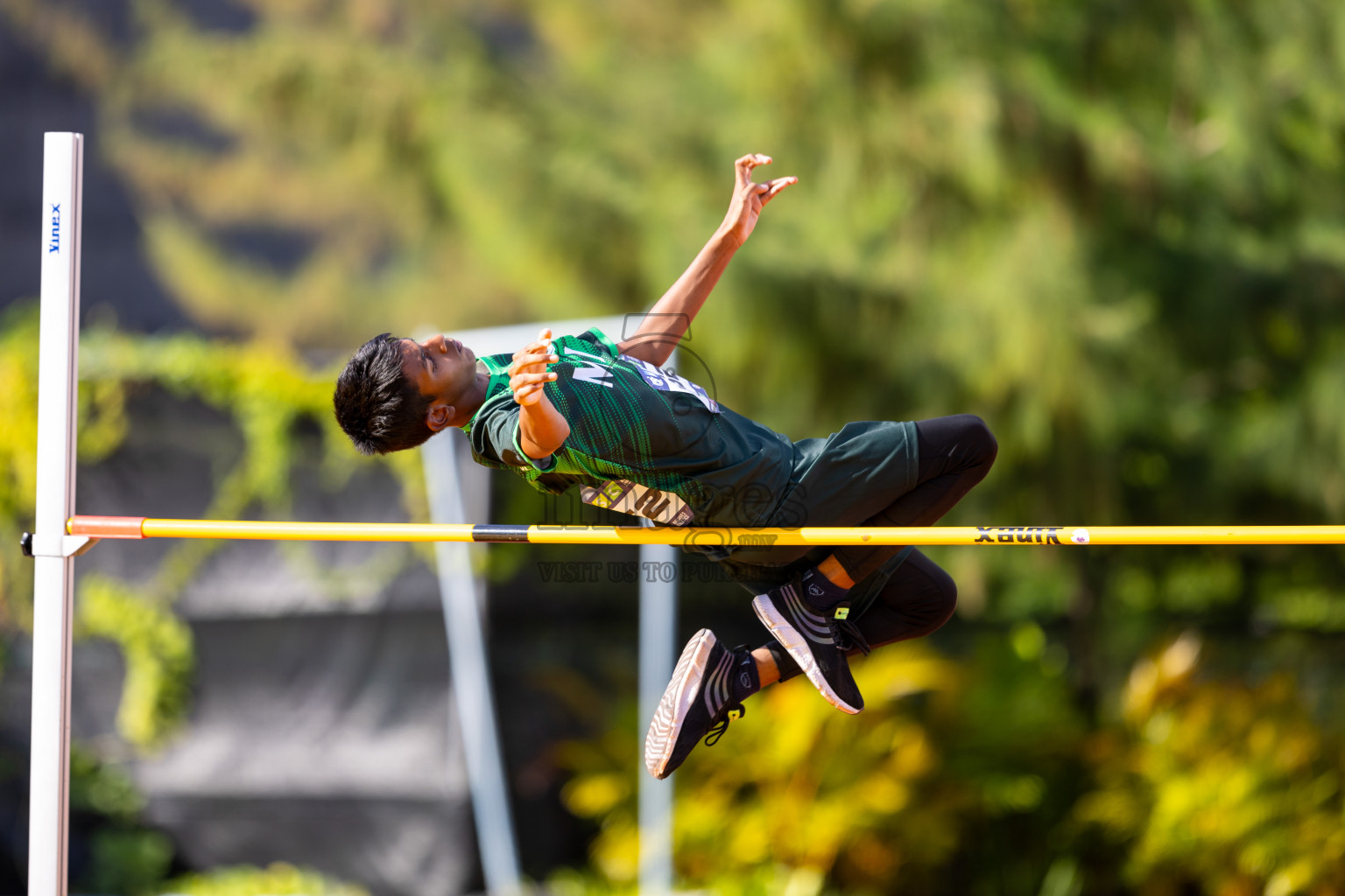 Day 1 of MWSC Interschool Athletics Championships 2024 held in Hulhumale Running Track, Hulhumale, Maldives on Saturday, 9th November 2024. Photos by: Ismail Thoriq / Images.mv