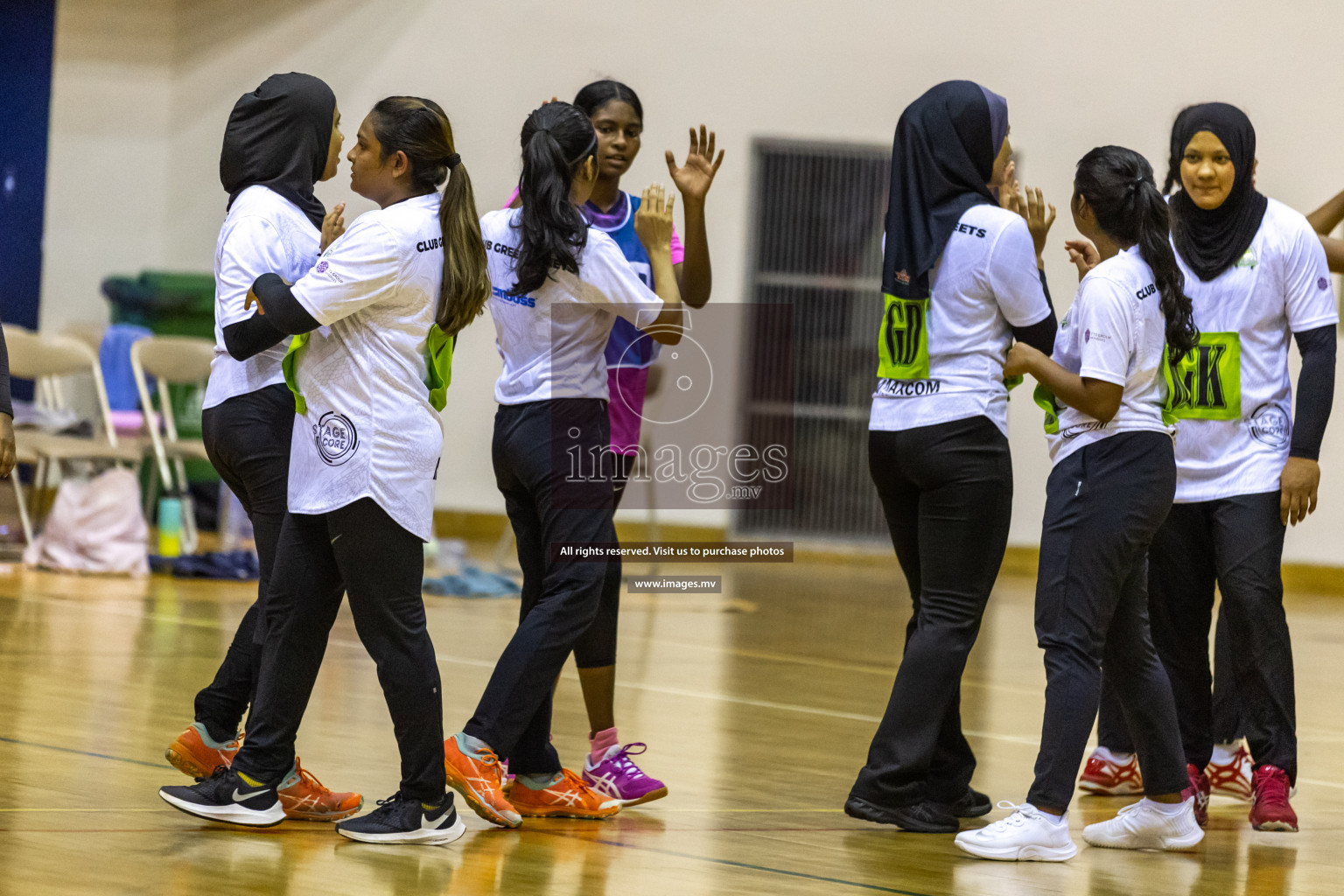 Sports Club Shining Star vs Club Green Streets in the Milo National Netball Tournament 2022 on 17 July 2022, held in Social Center, Male', Maldives. Photographer: Hassan Simah / Images.mv