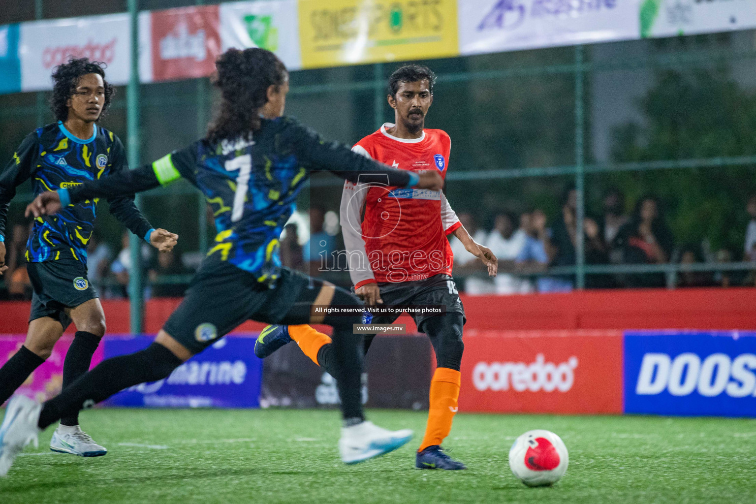 GA. Gemanafushi vs GA. Dhevvadhoo in Day 2 of Golden Futsal Challenge 2023 on 06 February 2023 in Hulhumale, Male, Maldives