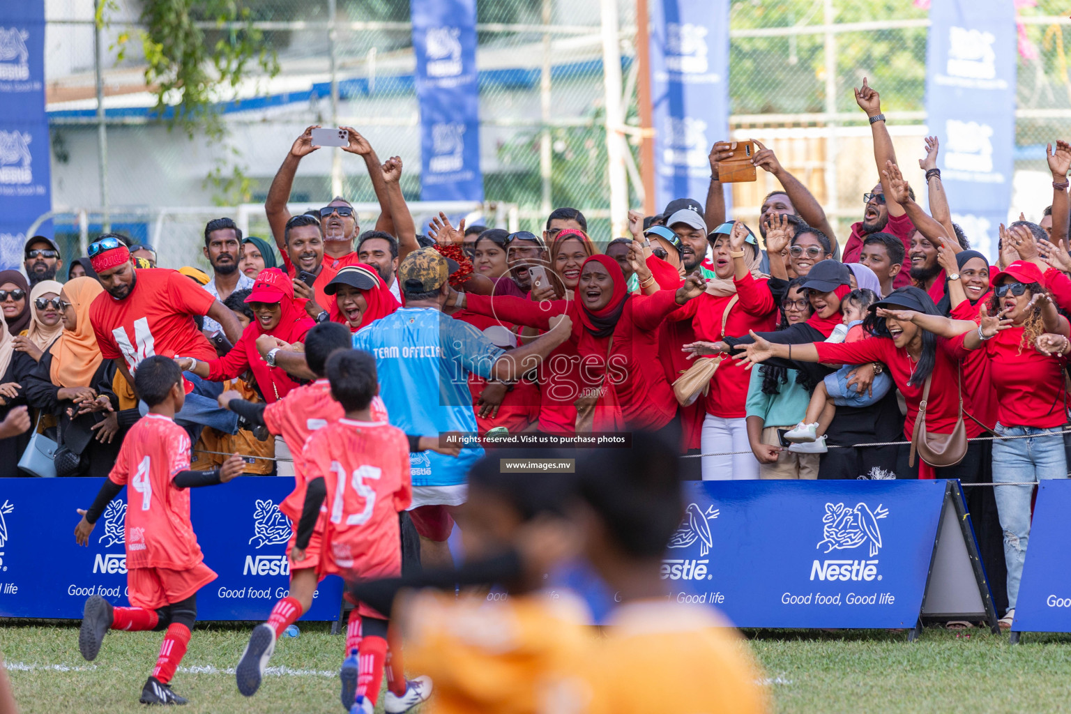 Day 4 of Nestle Kids Football Fiesta, held in Henveyru Football Stadium, Male', Maldives on Saturday, 14th October 2023
Photos: Ismail Thoriq / images.mv