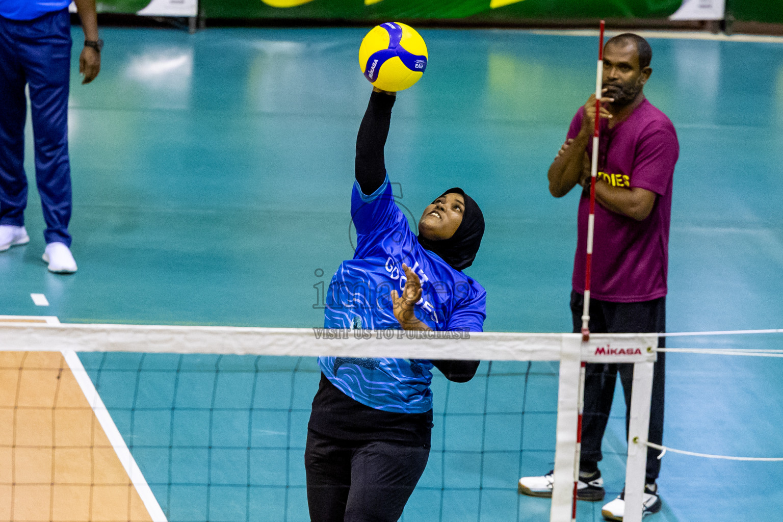 Day 2 of Women's Division of Milo VAM Cup 2024 held in Male', Maldives on Wednesday, 9th July 2024 at Social Center Indoor Hall Photos By: Nausham Waheed / images.mv