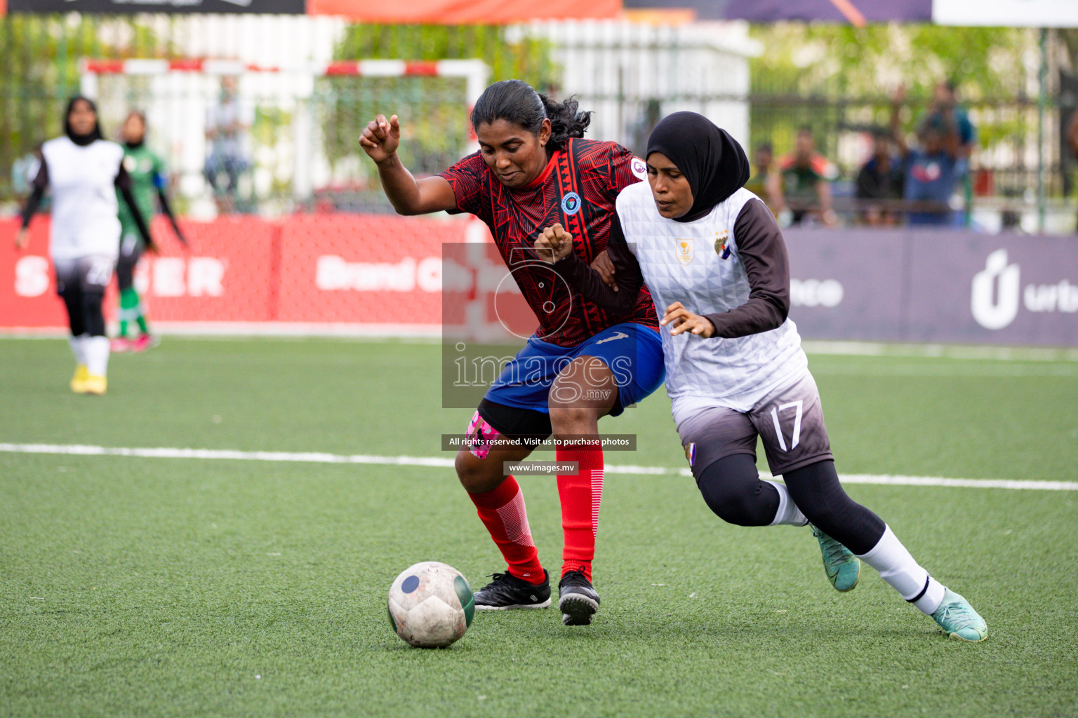 Fenaka vs Police in Eighteen Thirty 2023 held in Hulhumale, Maldives, on Sunday, 03 August 2023. 
Photos: Hassan Simah / images.mv