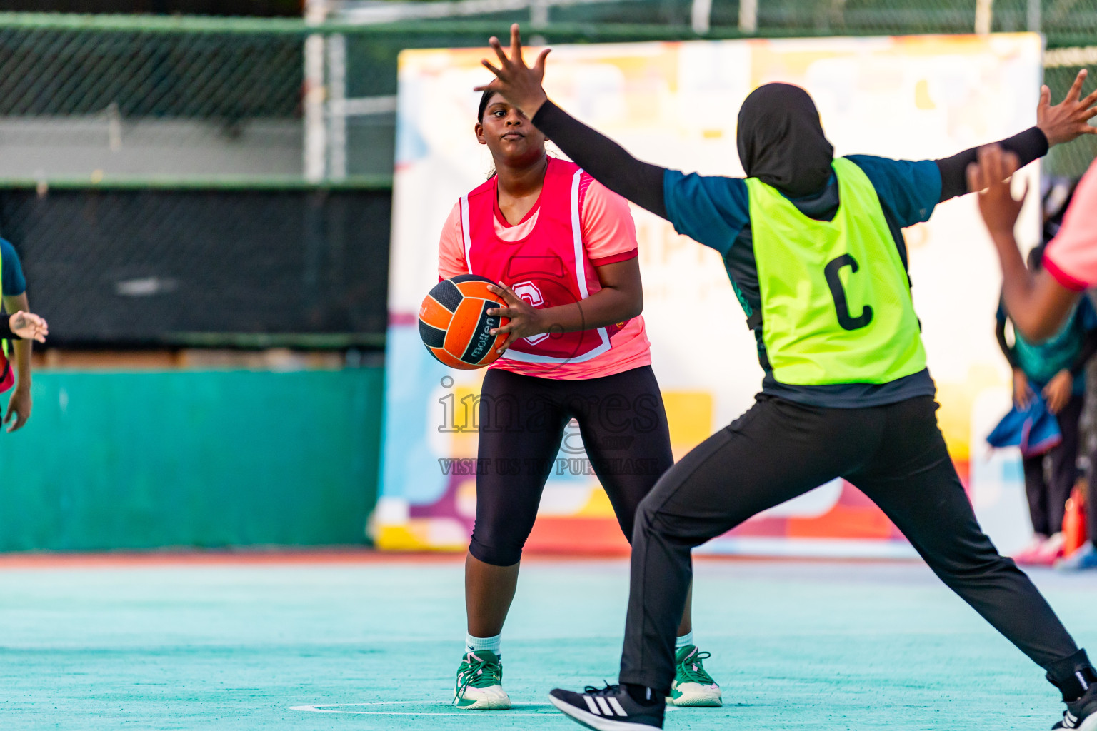 Day 4 of 23rd Netball Association Championship was held in Ekuveni Netball Court at Male', Maldives on Wednesday, 1st May 2024. Photos: Nausham Waheed / images.mv
