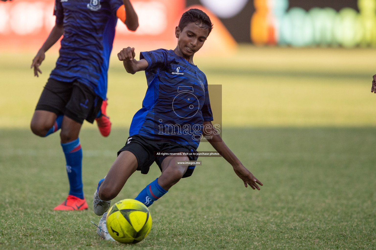Dharumavantha School vs LH.EDU.CENTRE in MAMEN Inter School Football Tournament 2019 (U13) in Male, Maldives on 15th April 2019 Photos: Suadh Abdul Sattar/