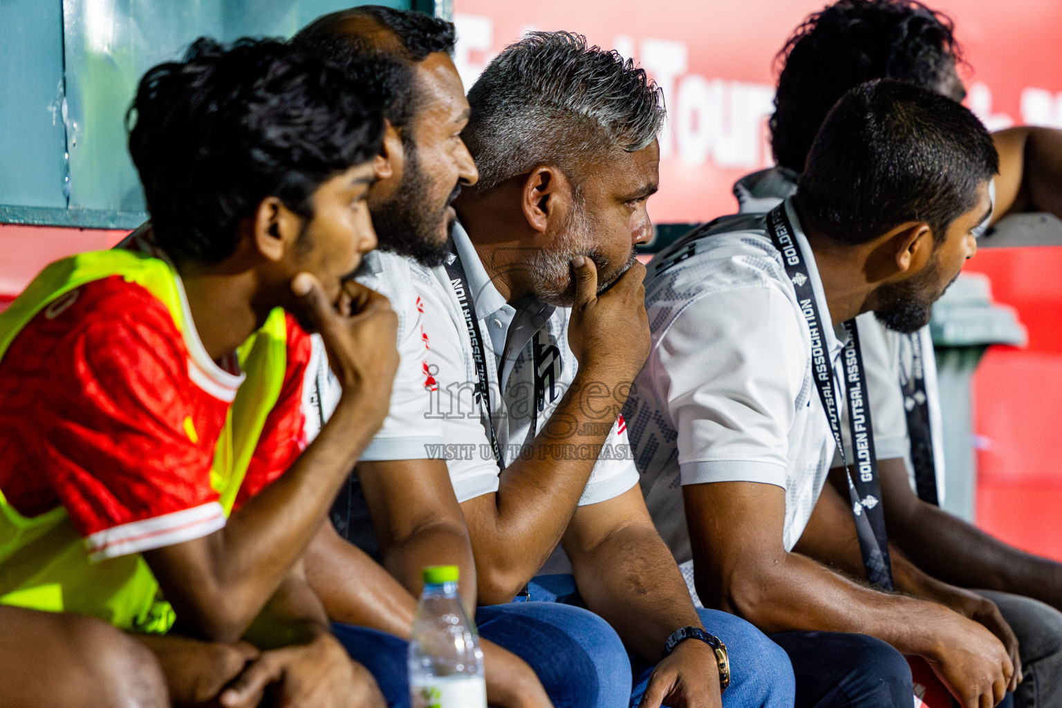 DH Maaenboodhoo vs DH Kudahuvadhoo in Dhaalu Atoll Finals in Day 25 of Golden Futsal Challenge 2025 was held on Wednesday , 28th January 2025, in Hulhumale', Maldives. Photos: Nausham Waheed / images.mv