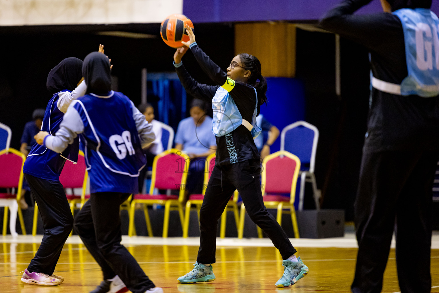 Day 6 of 25th Inter-School Netball Tournament was held in Social Center at Male', Maldives on Thursday, 15th August 2024. Photos: Nausham Waheed / images.mv