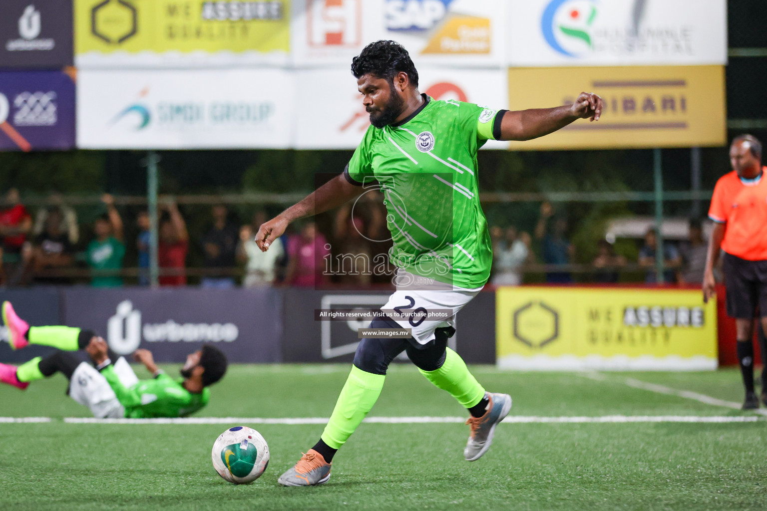 Team DJA vs Thauleemee Gulhun in Club Maldives Cup Classic 2023 held in Hulhumale, Maldives, on Monday, 24th July 2023 Photos: Nausham Waheed/ images.mv