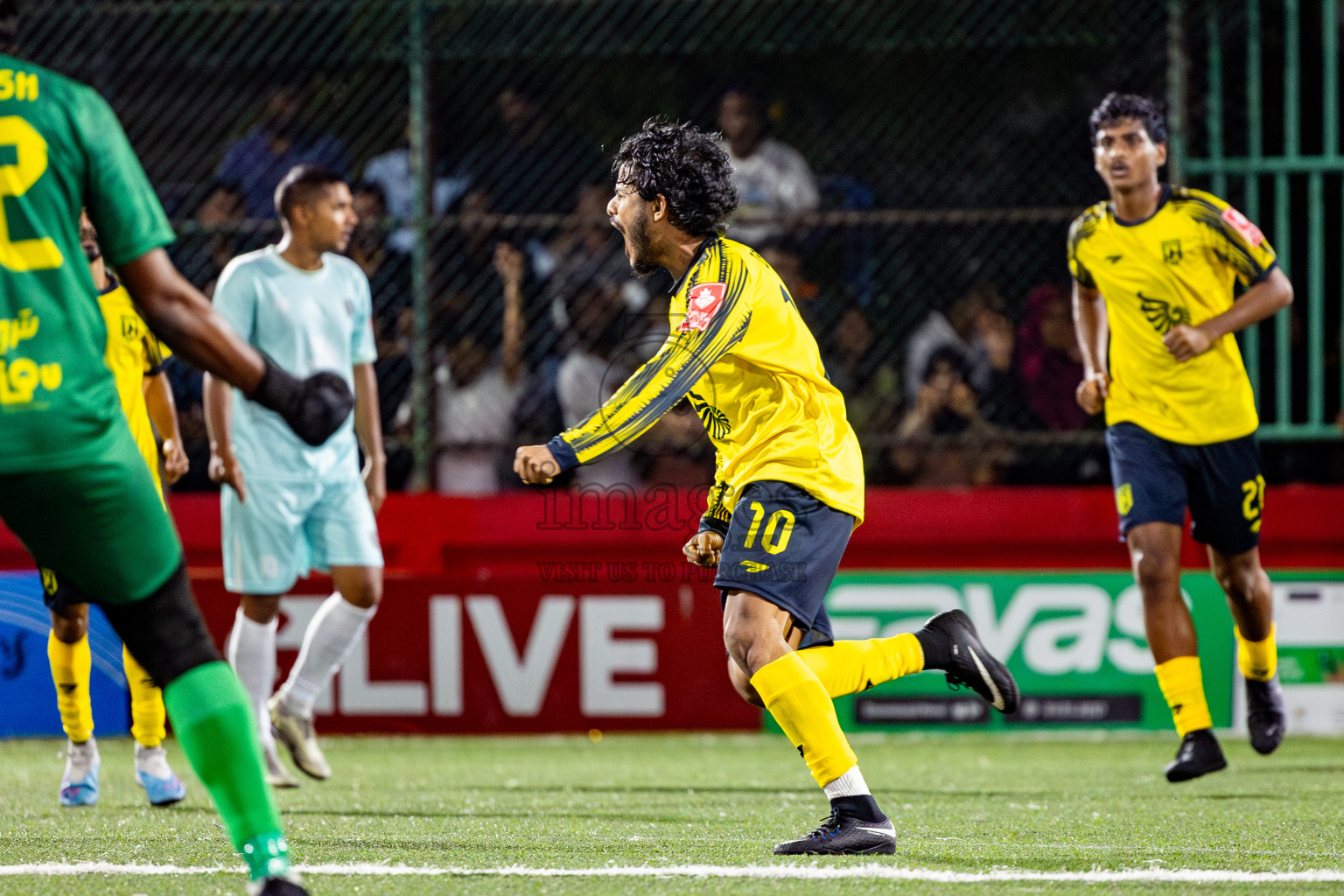 Lh Hinnavaru vs Lh Naifaru in Day 15 of Golden Futsal Challenge 2025 was held on Sunday, 19th January 2025, in Hulhumale', Maldives. Photos: Nausham Waheed / images.mv