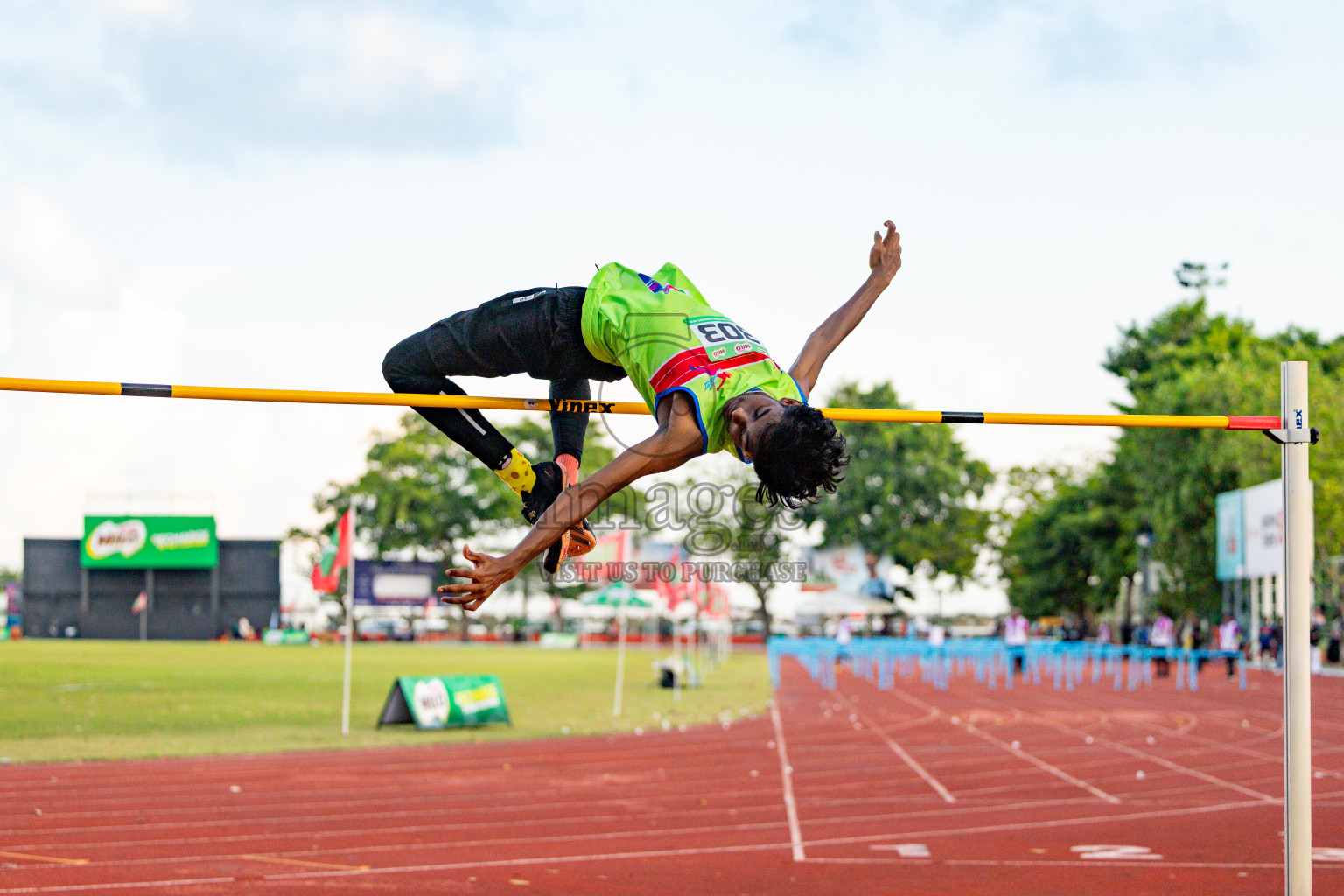 Day 2 of 12th Milo Association Championships was held in Ekuveni Track at Male', Maldives on Friday, 25th April 2025. Photos: Hassan Simah / images.mv