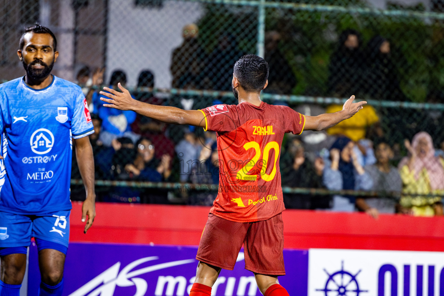 GA Gemanafushi VS GA Nilandhoo in Day 8 of Golden Futsal Challenge 2025 was held on Sunday, 12th January 2025, in Hulhumale', Maldives Photos: Nausham Waheed , Ismail Thoriq / images.mv