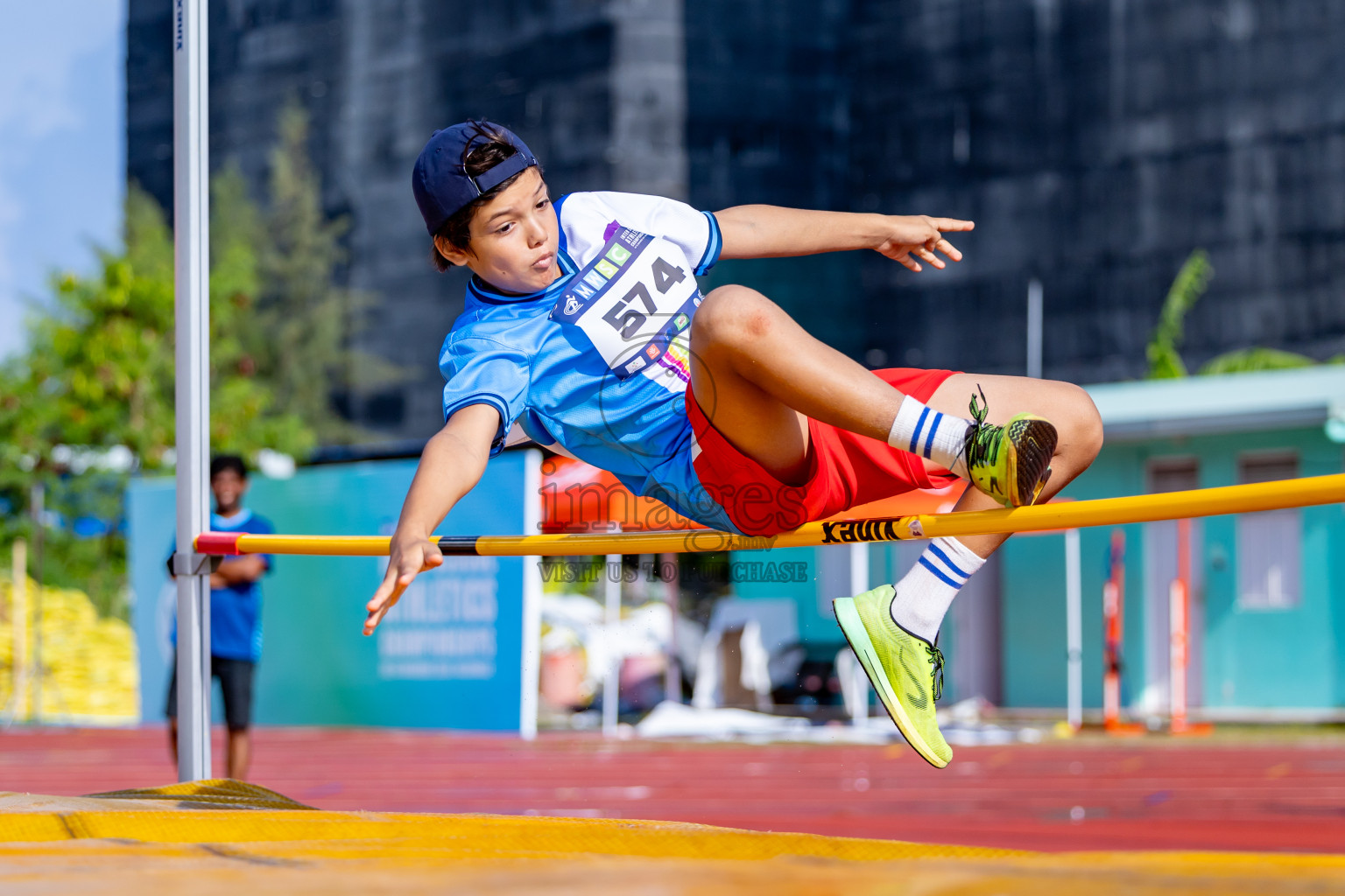 Day 3 of MWSC Interschool Athletics Championships 2024 held in Hulhumale Running Track, Hulhumale, Maldives on Monday, 11th November 2024. Photos by:  Nausham Waheed / Images.mv