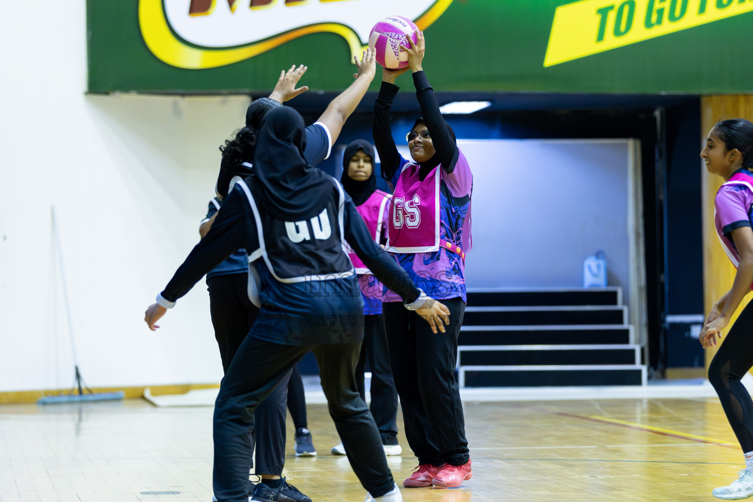 N Sports Academy  B vs AIS Netball Academy in Day 1 of 3rd Junior Championship - Netball association of Maldives, held at Social Center on 19th January 2025 . Photos by Shuu Abdul Sattar