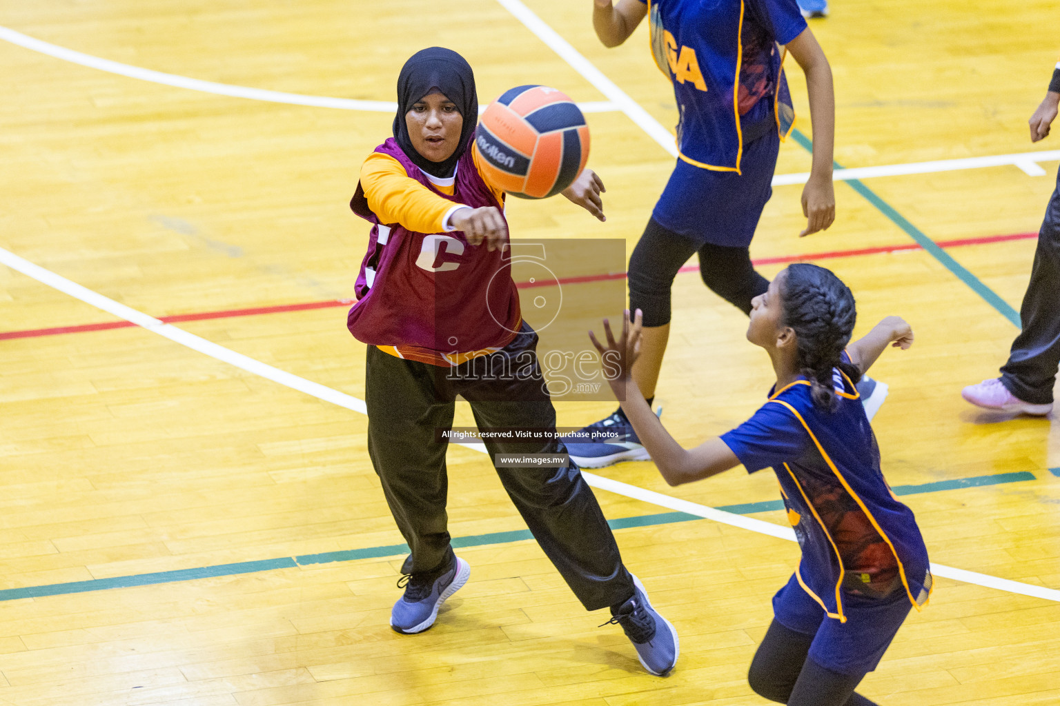 Day7 of 24th Interschool Netball Tournament 2023 was held in Social Center, Male', Maldives on 2nd November 2023. Photos: Nausham Waheed / images.mv