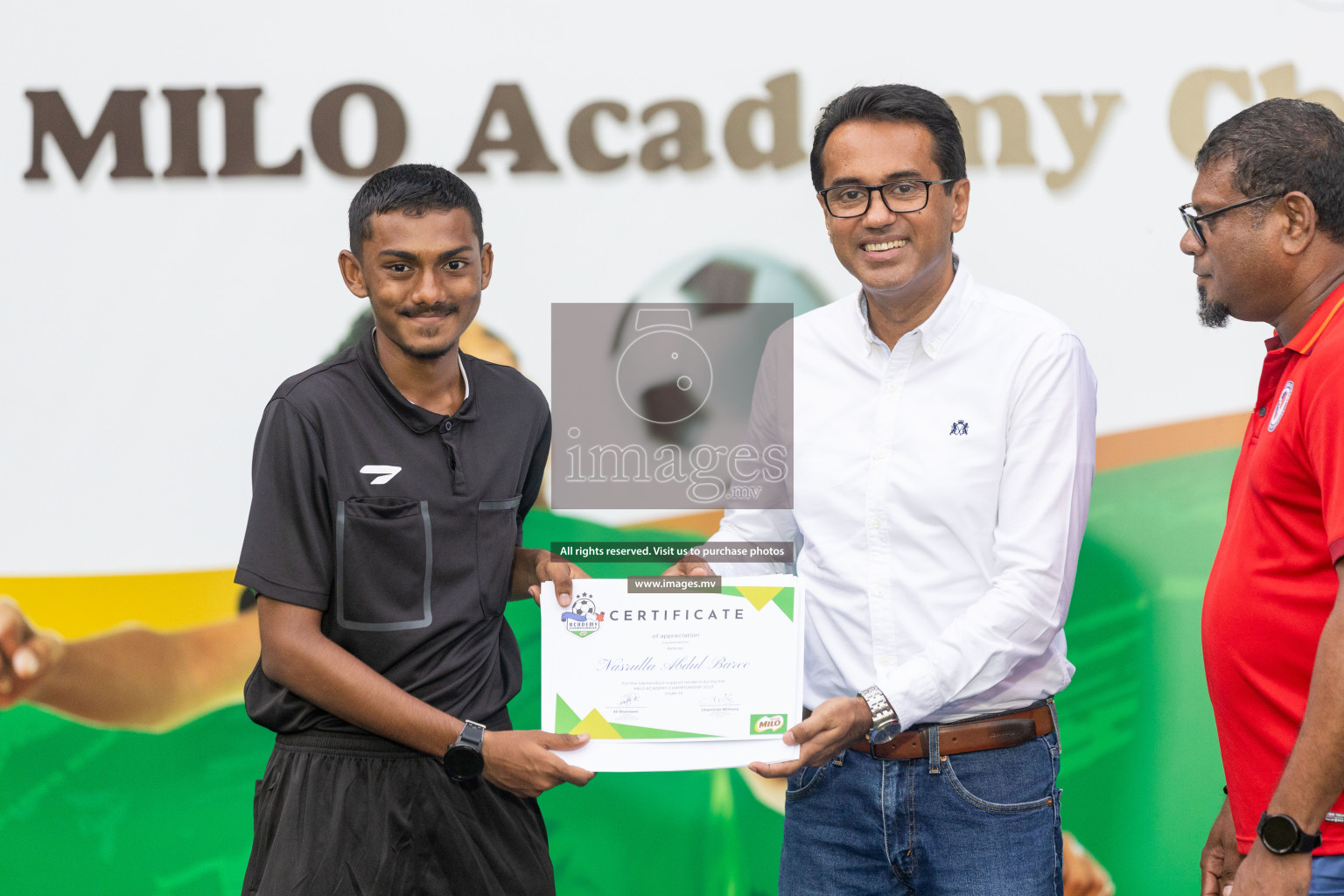 Day 2 of MILO Academy Championship 2023 (u14) was held in Henveyru Stadium Male', Maldives on 4th November 2023. Photos: Nausham Waheed / images.mv