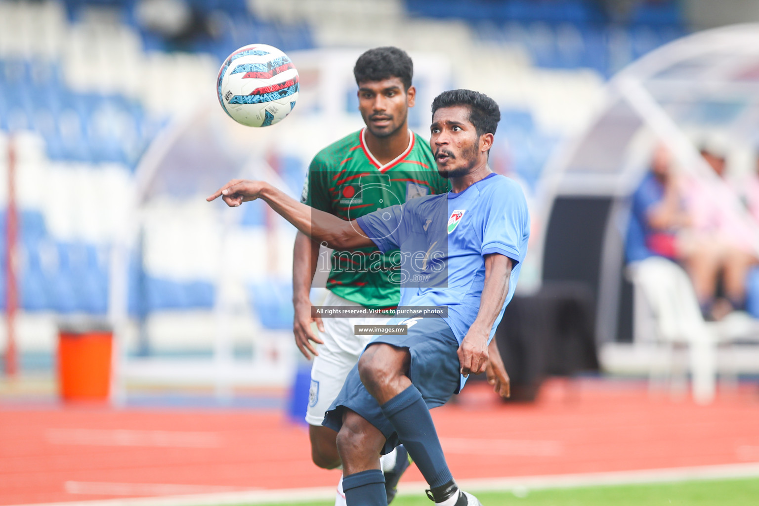 Bangladesh vs Maldives in SAFF Championship 2023 held in Sree Kanteerava Stadium, Bengaluru, India, on Saturday, 25th June 2023. Photos: Nausham Waheed, Hassan Simah / images.mv