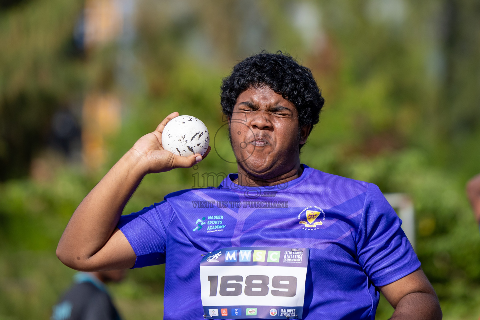 Day 1 of MWSC Interschool Athletics Championships 2024 held in Hulhumale Running Track, Hulhumale, Maldives on Saturday, 9th November 2024. 
Photos by: Ismail Thoriq, Hassan Simah / Images.mv