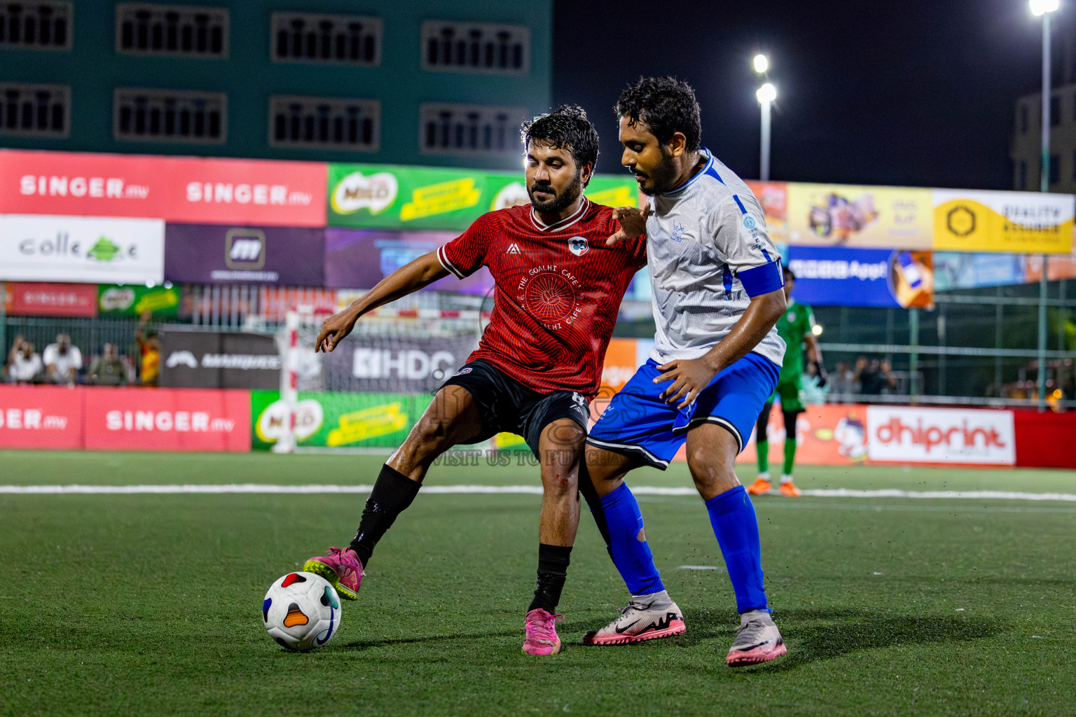 TEAM MMA vs CLUB 220 in the Semi-finals of Club Maldives Classic 2024 held in Rehendi Futsal Ground, Hulhumale', Maldives on Tuesday, 19th September 2024. 
Photos: Nausham Waheed / images.mv