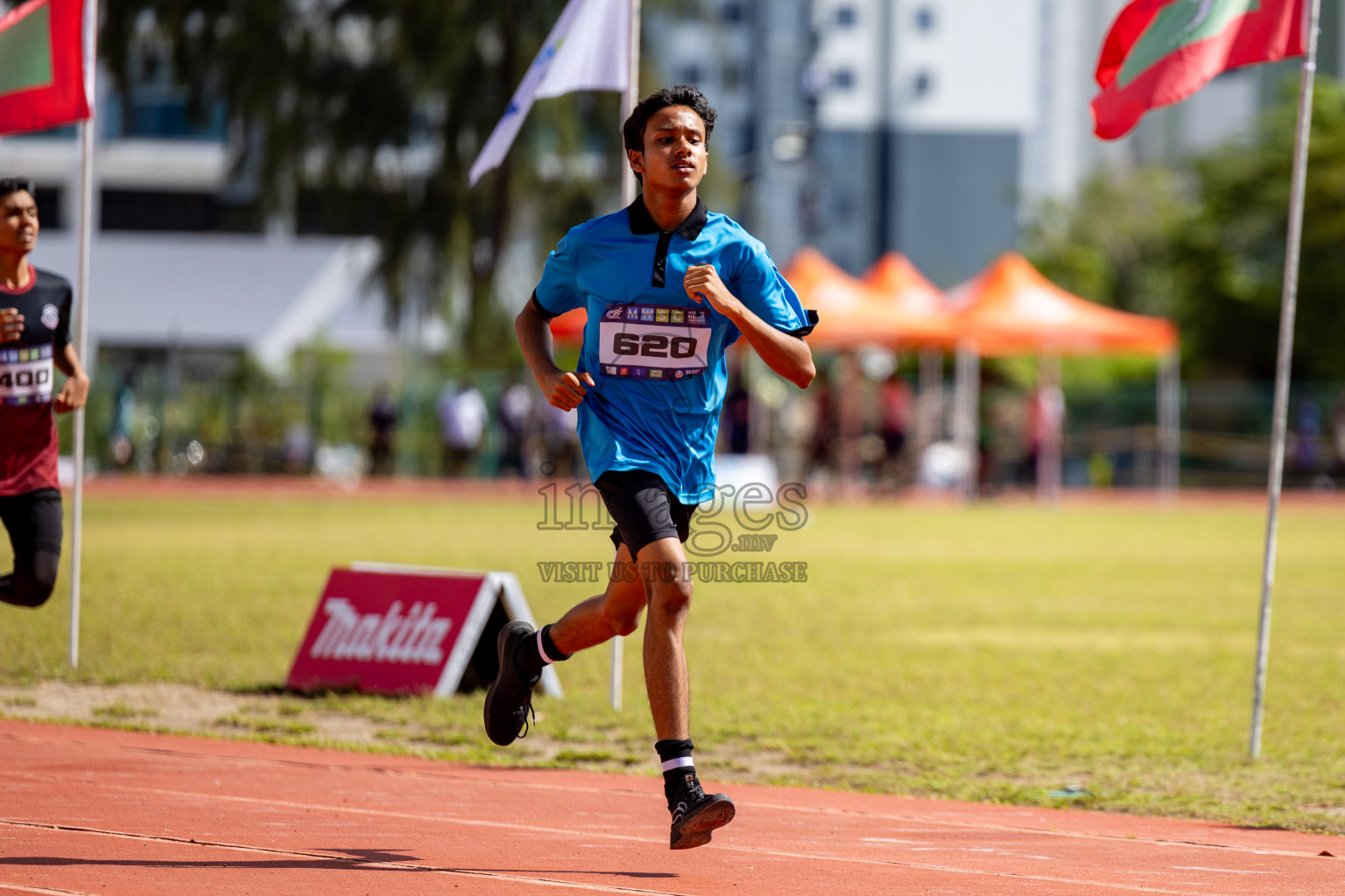 Day 2 of MWSC Interschool Athletics Championships 2024 held in Hulhumale Running Track, Hulhumale, Maldives on Sunday, 10th November 2024. 
Photos by:  Hassan Simah / Images.mv