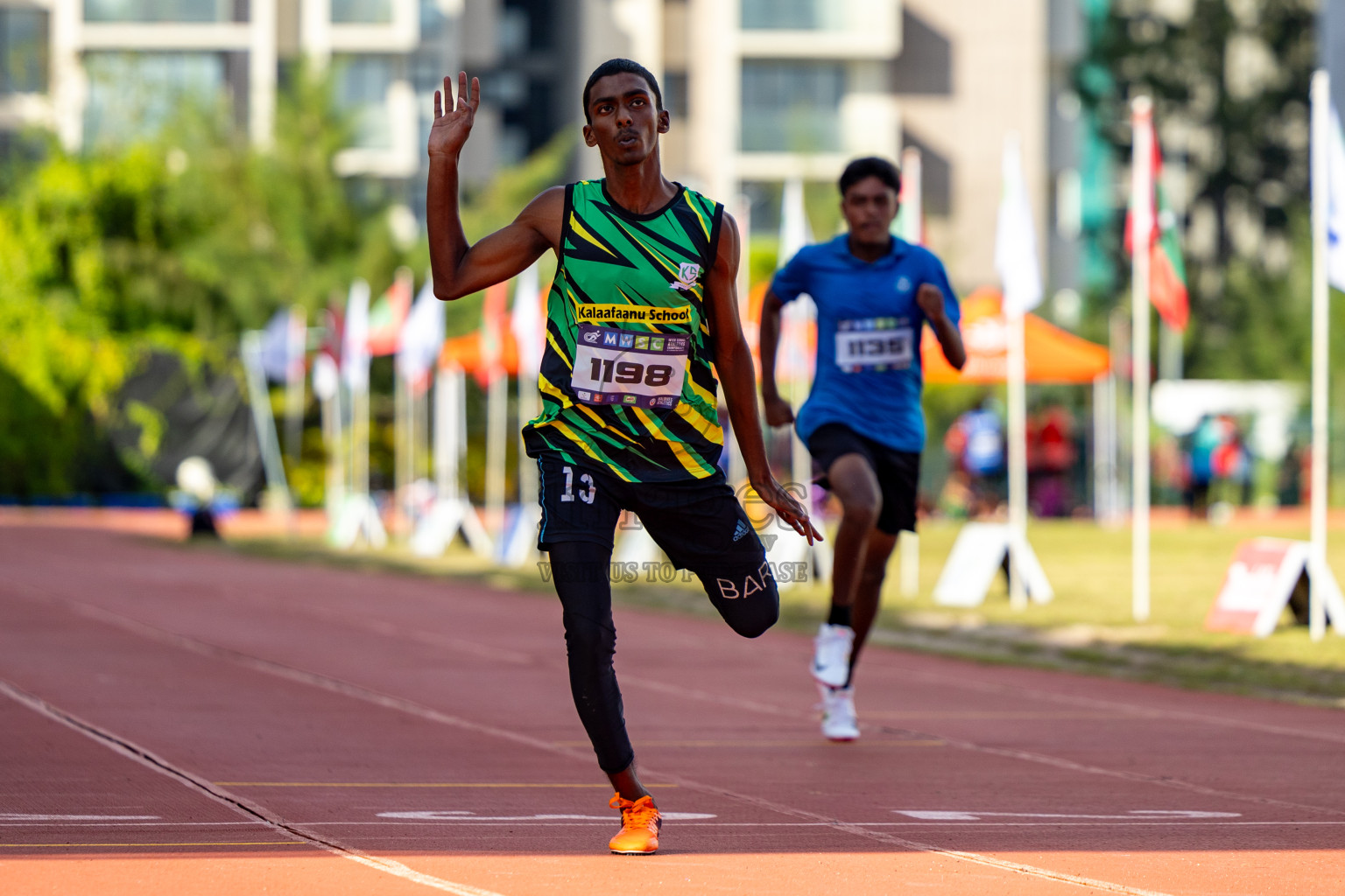 Day 1 of MWSC Interschool Athletics Championships 2024 held in Hulhumale Running Track, Hulhumale, Maldives on Saturday, 9th November 2024. 
Photos by: Hassan Simah / Images.mv