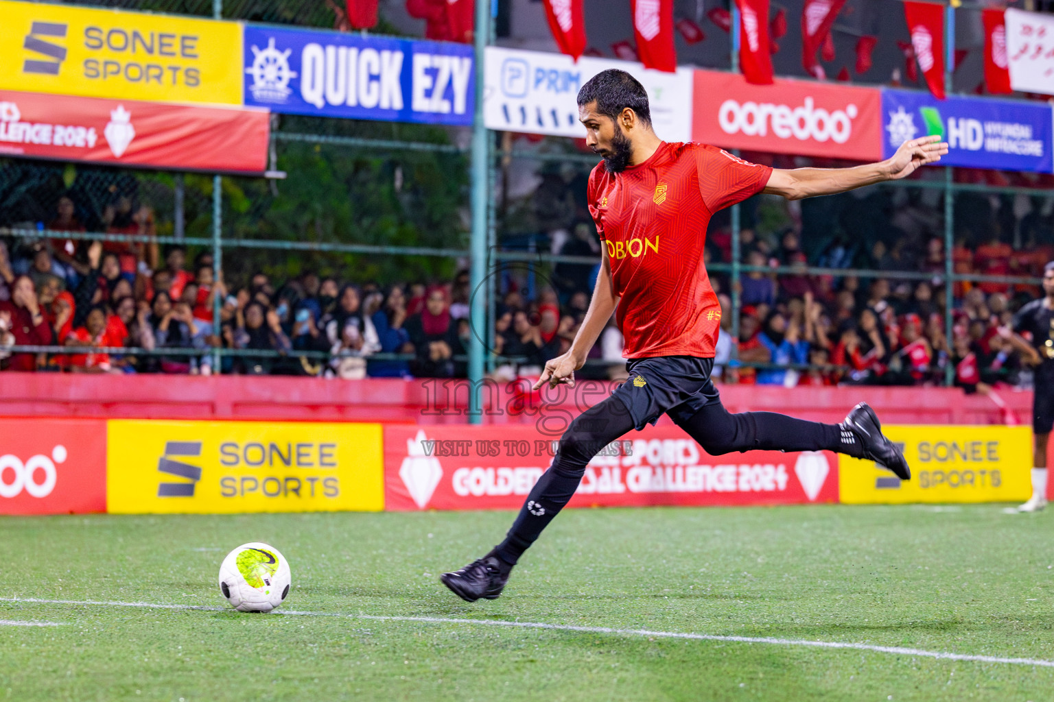 HDh Naavaidhoo vs HA Utheemu on Day 39 of Golden Futsal Challenge 2024 was held on Friday, 23rd February 2024, in Hulhumale', Maldives 
Photos: Mohamed Mahfooz Moosa/ images.mv