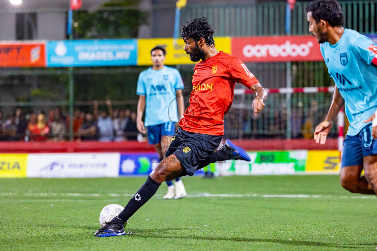 HDh Naivaadhoo vs HA Dhidhoo on Day 35 of Golden Futsal Challenge 2024 was held on Tuesday, 20th February 2024, in Hulhumale', Maldives
Photos: Mohamed Mahfooz Moosa, / images.mv