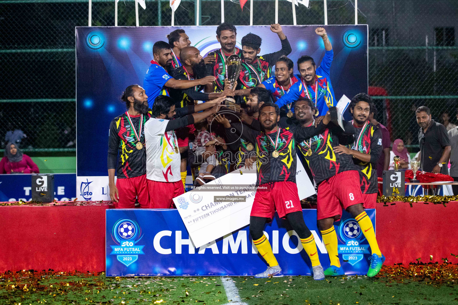 Final of MFA Futsal Tournament 2023 on 10th April 2023 held in Hulhumale'. Photos: Nausham waheed /images.mv