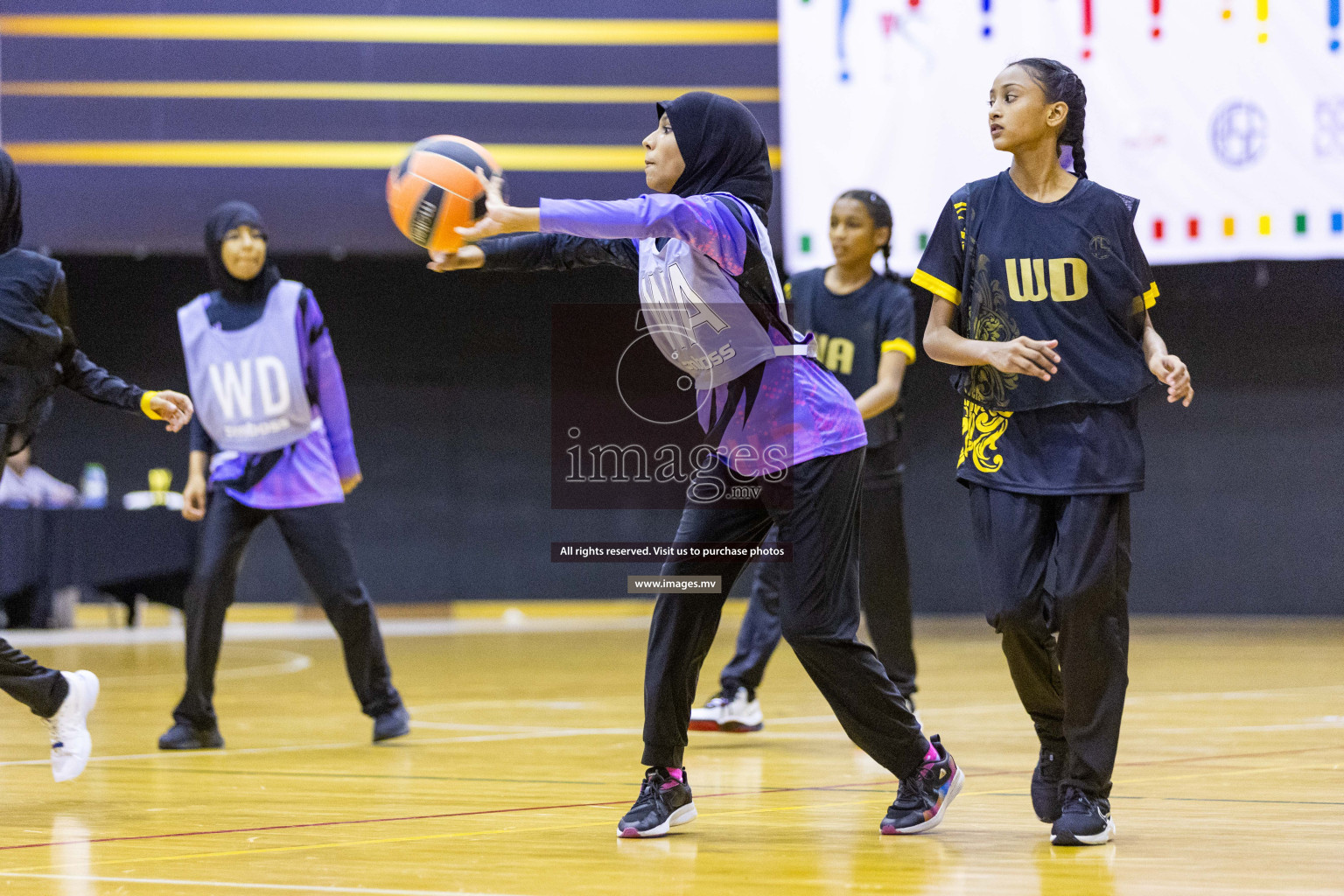 Day 10 of 24th Interschool Netball Tournament 2023 was held in Social Center, Male', Maldives on 5th November 2023. Photos: Nausham Waheed / images.mv