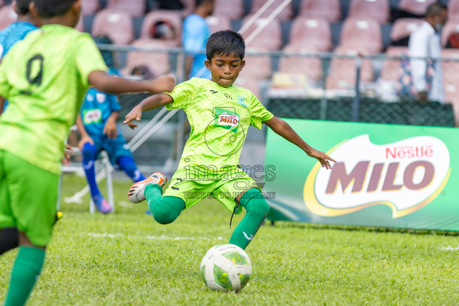 Day 2 of MILO Kids Football Fiesta was held at National Stadium in Male', Maldives on Saturday, 24th February 2024.