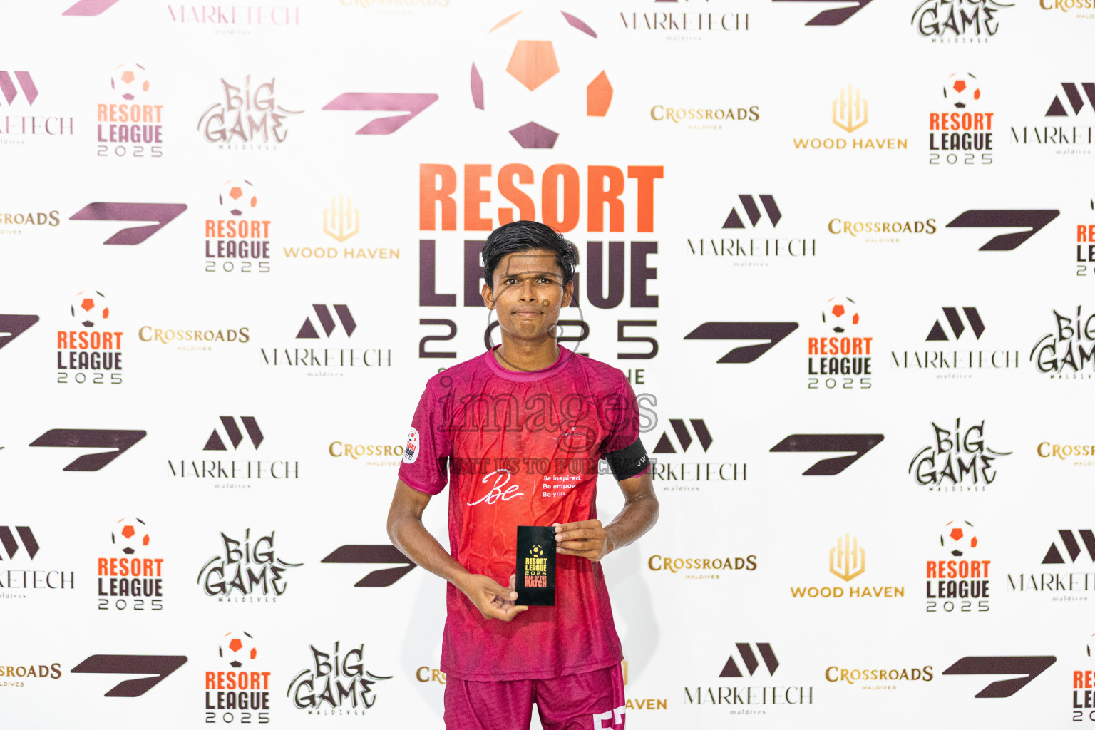 Velassaru vs JW Marriott in Resort League 2025 (South Male Zone) day 6 was held on Friday, 3rd October 2025 in Crossroads's Maldives, Photos: Areef Adam / images.mv