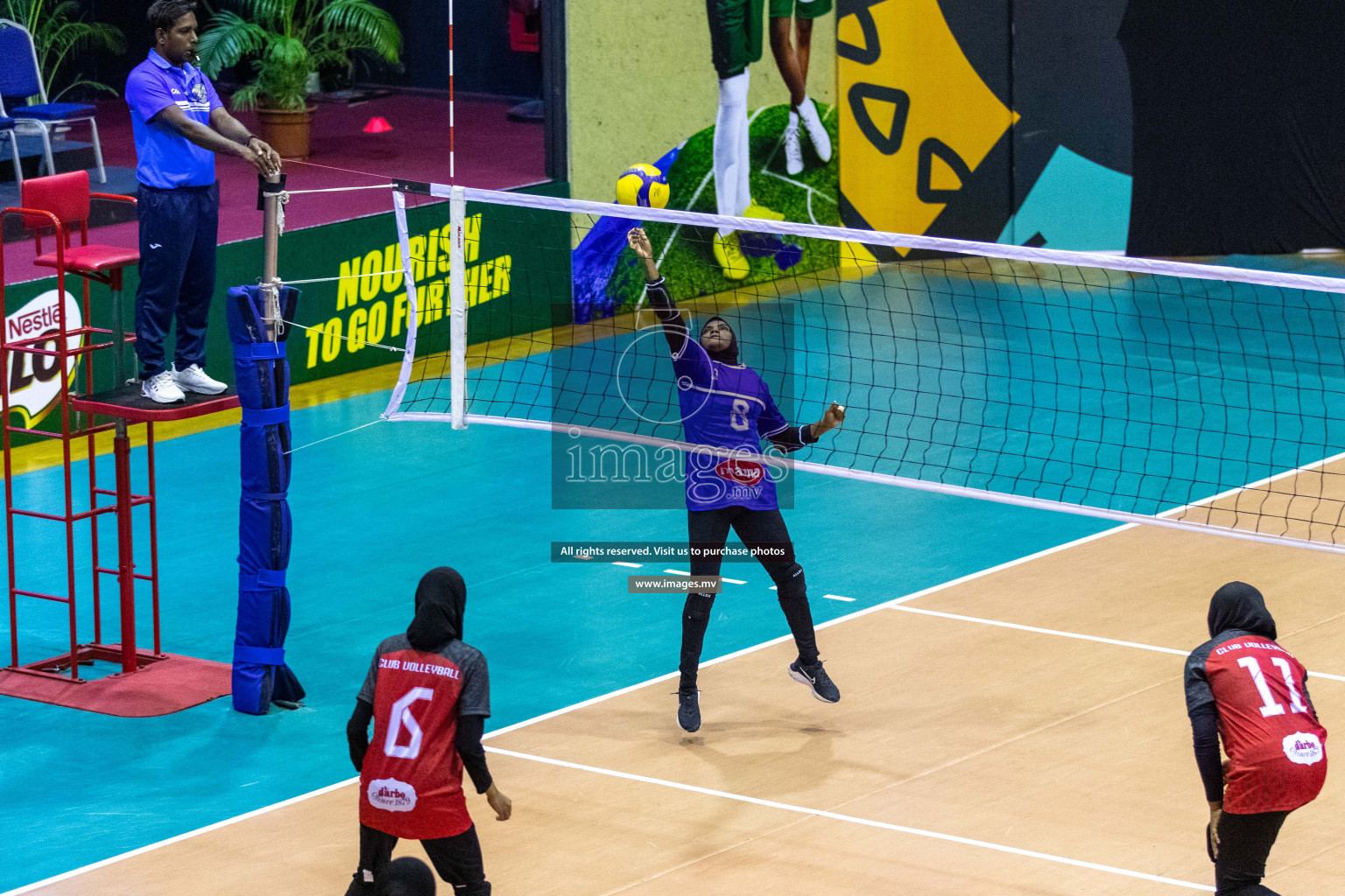 Volleyball Association Cup 2022-Women's Division-Match Day 1 was held in Male', Maldives on Tuesday, 24th May 2022.  Photos By: Ismail Thoriq / images.mv