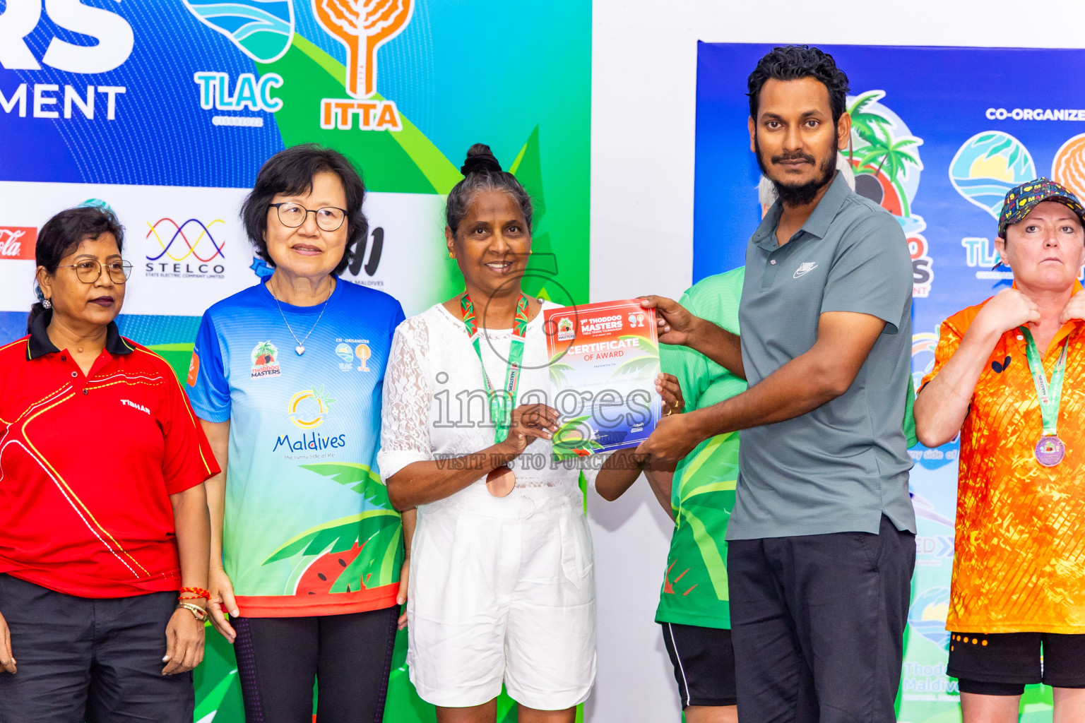 Day 4 of 1st Thoddoo Masters Table Tennis Tournament was held on Sunday, 24th August 2025 in AA Thoddoo, Maldives. Photos: Nausham Waheed / images.mv