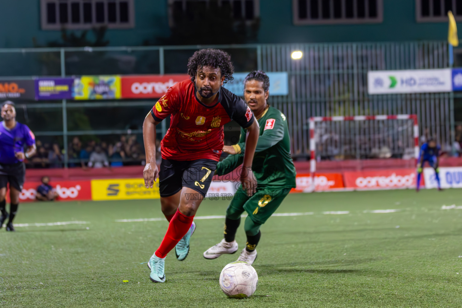 L Gan vs Th Thimarafushi in Zone 6 Final on Day 389 of Golden Futsal Challenge 2024 which was held on Saturday, 24th February 2024, in Hulhumale', Maldives Photos: Ismail Thoriq / images.mv