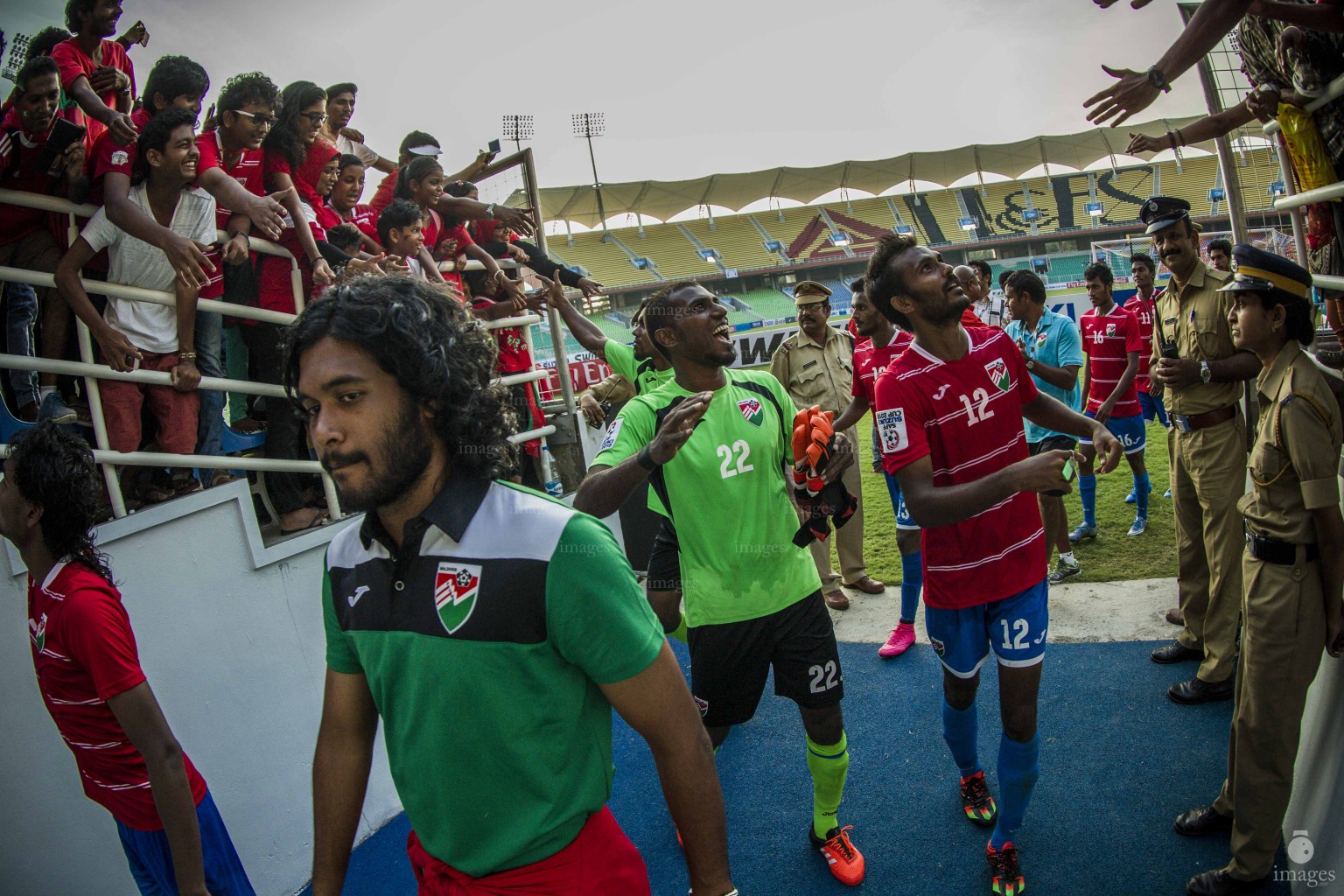 Maldives vs Bangladesh in SAFF Suzuki Cup played in Trivandrum International Stadium in Thiruvananthapuram, India, Saturday, December 26, 2015. (Images.mv Photo: Mohamed Ahsan)