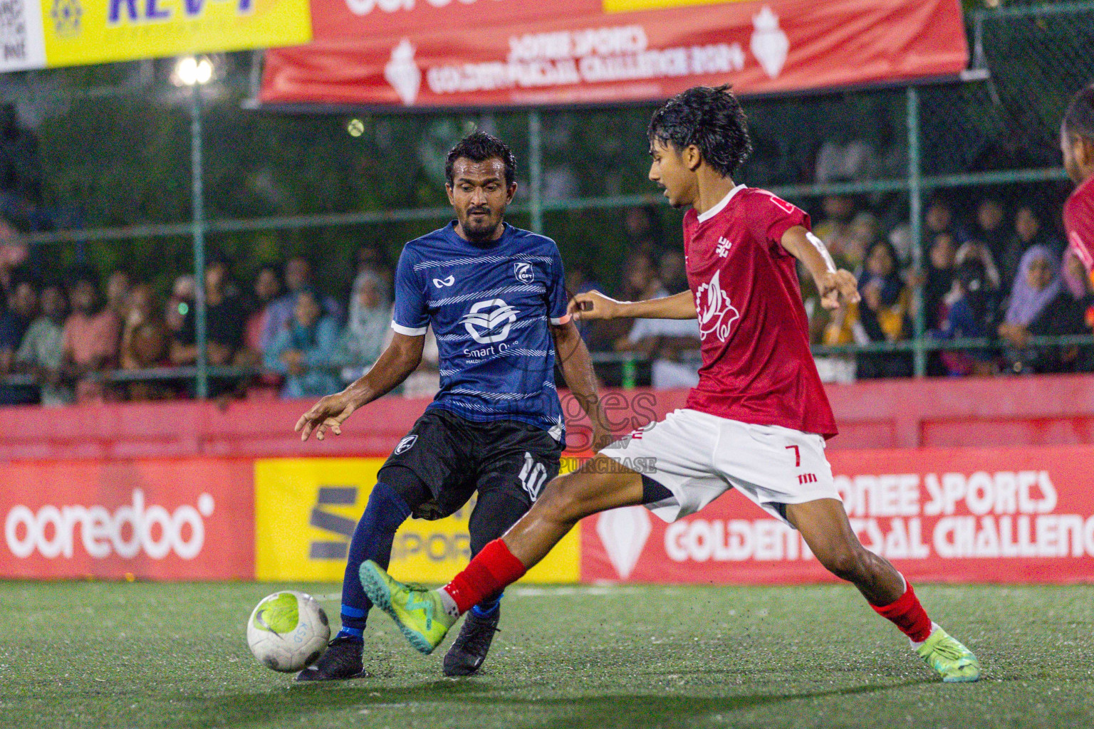 K Gaafaru vs K Kaashidhoo on Day 34 of Golden Futsal Challenge 2024 was held on Monday, 19th February 2024, in Hulhumale', Maldives
Photos: Ismail Thoriq / images.mv