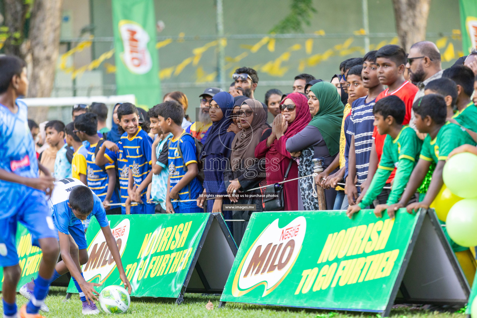 Day 2 of MILO Academy Championship 2023 (U12) was held in Henveiru Football Grounds, Male', Maldives, on Saturday, 19th August 2023. Photos: Nausham Waheedh / images.mv