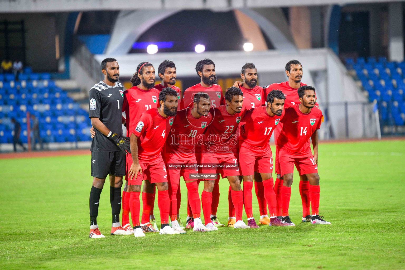 Maldives vs Bhutan in SAFF Championship 2023 held in Sree Kanteerava Stadium, Bengaluru, India, on Wednesday, 22nd June 2023. Photos: Nausham Waheed / images.mv