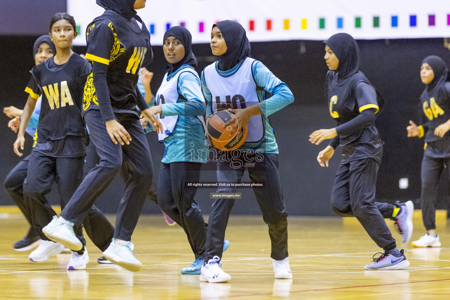 Day4 of 24th Interschool Netball Tournament 2023 was held in Social Center, Male', Maldives on 30th October 2023. Photos: Nausham Waheed / images.mv