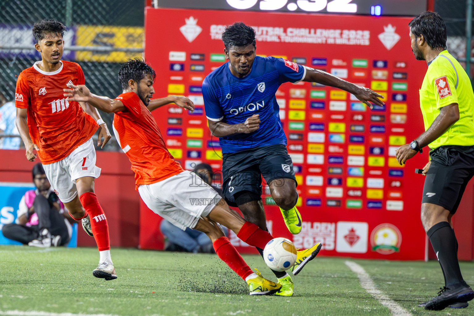 K Gaafaru vs K Kaashidhoo in Kaafu Atoll Semi Final in Day 24 of Golden Futsal Challenge 2025 was held on Tuesday , 28th January 2025, in Hulhumale', Maldives. Photos: Ismail Thoriq / images.mv