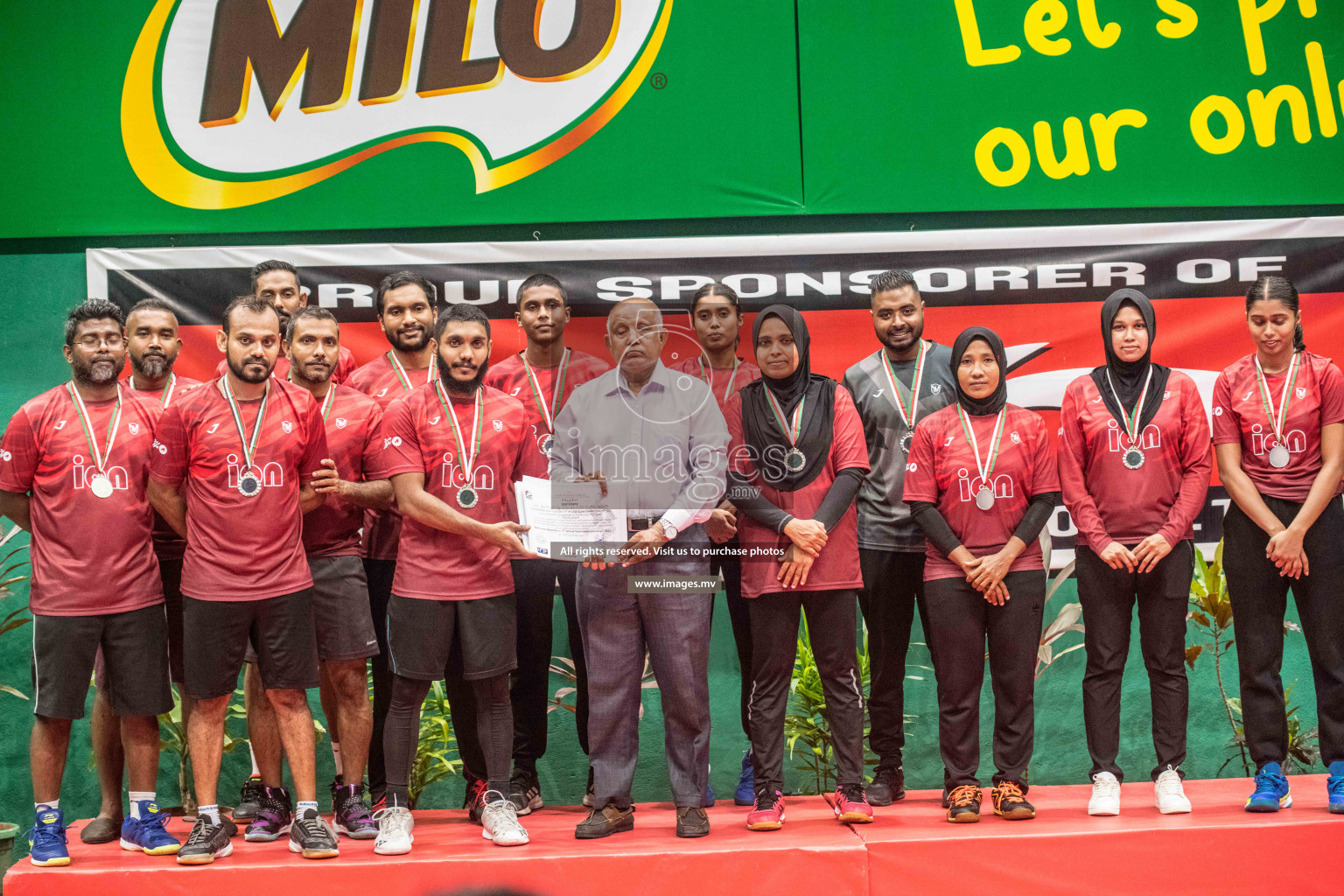 Final of Badminton association mixed group championship 2021 held in Male', Maldives Photos by Nausham Waheed