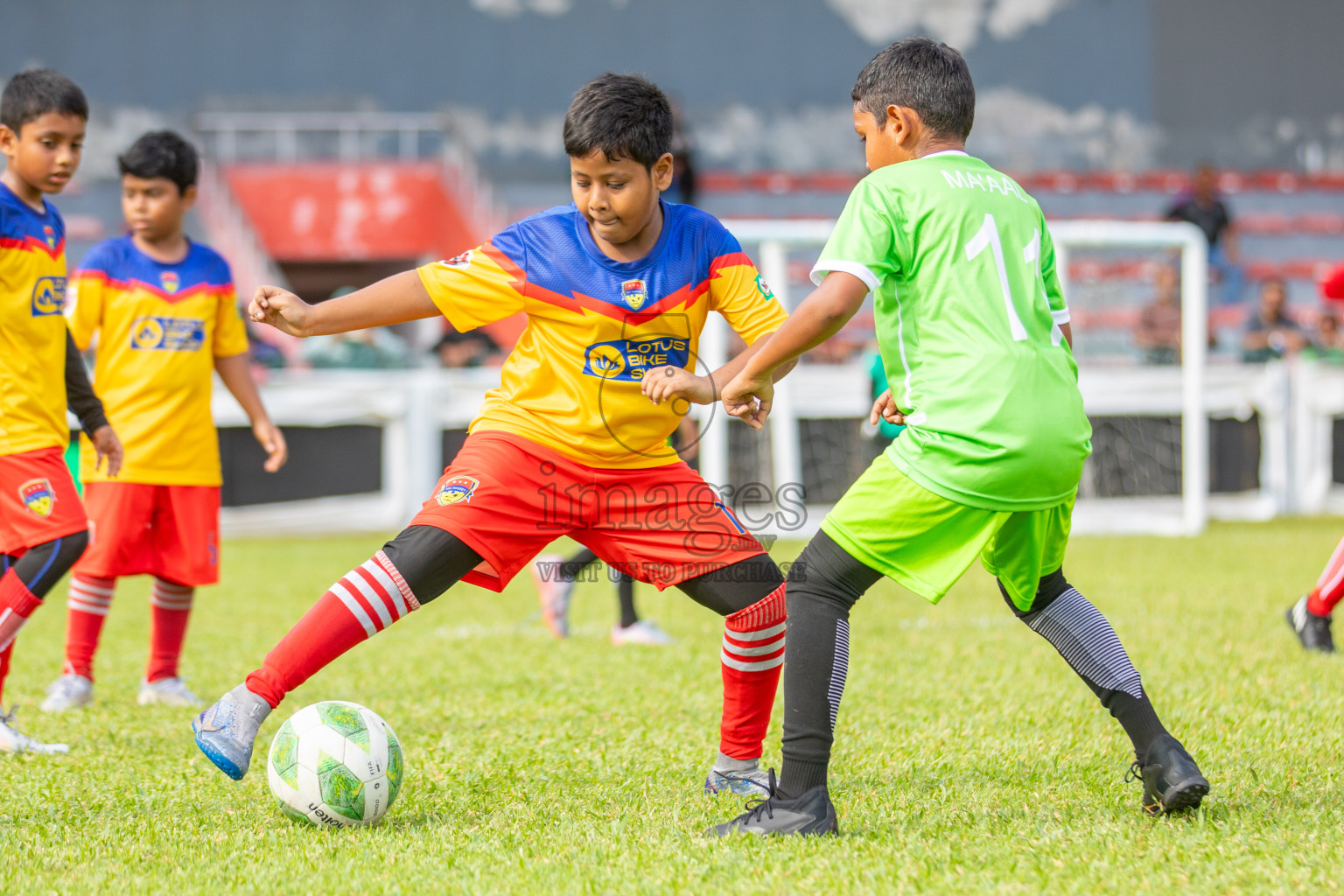 Day 2 of Under 10 MILO Academy Championship 2024 was held at National Stadium in Male', Maldives on Friday, 27th April 2024. Photos: Mohamed Mahfooz Moosa / images.mv