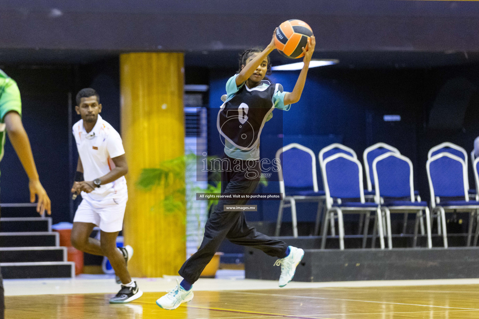 Day 10 of 24th Interschool Netball Tournament 2023 was held in Social Center, Male', Maldives on 5th November 2023. Photos: Nausham Waheed / images.mv